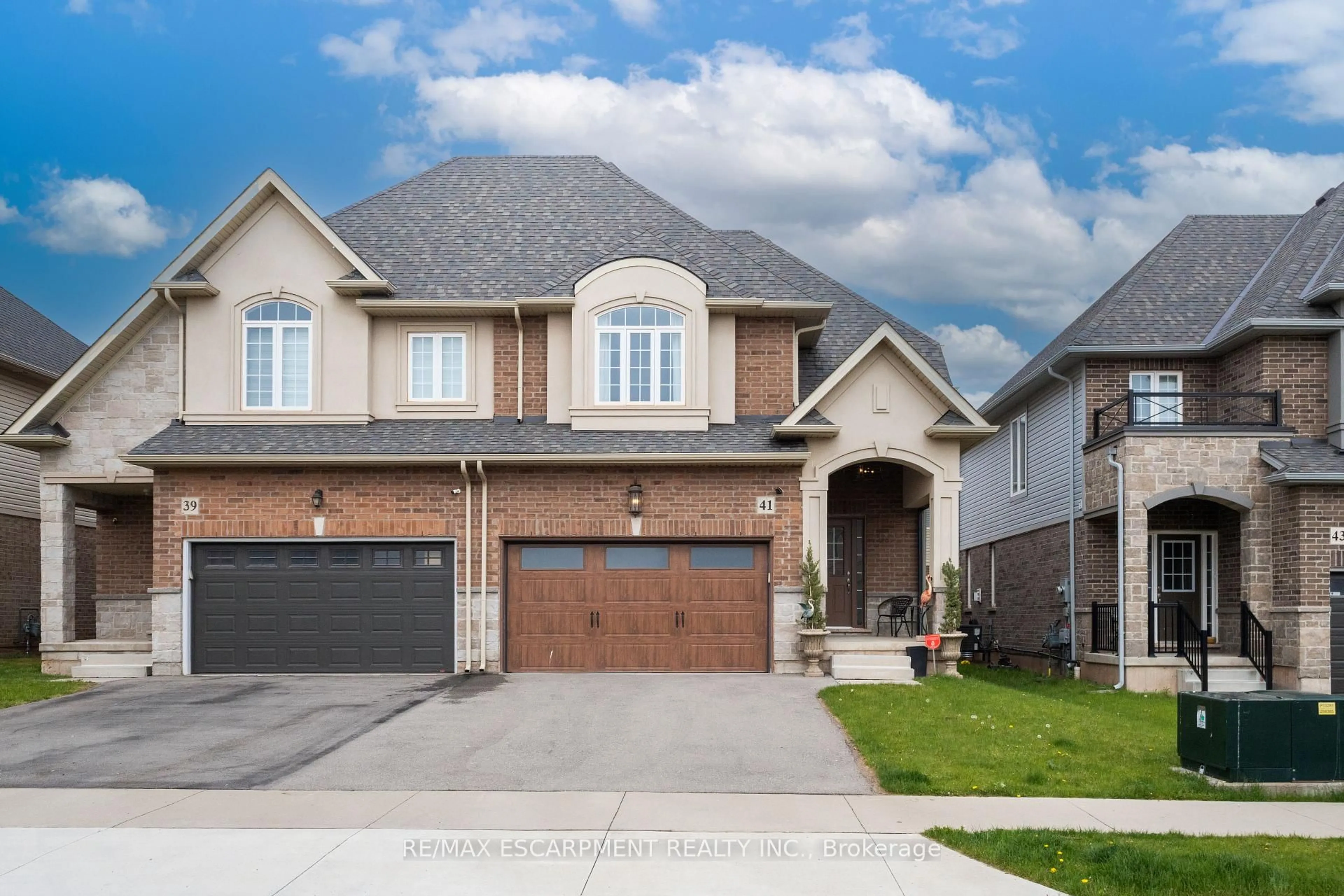 Home with brick exterior material, street for 41 Foothills Lane, Hamilton Ontario L8E 0K1