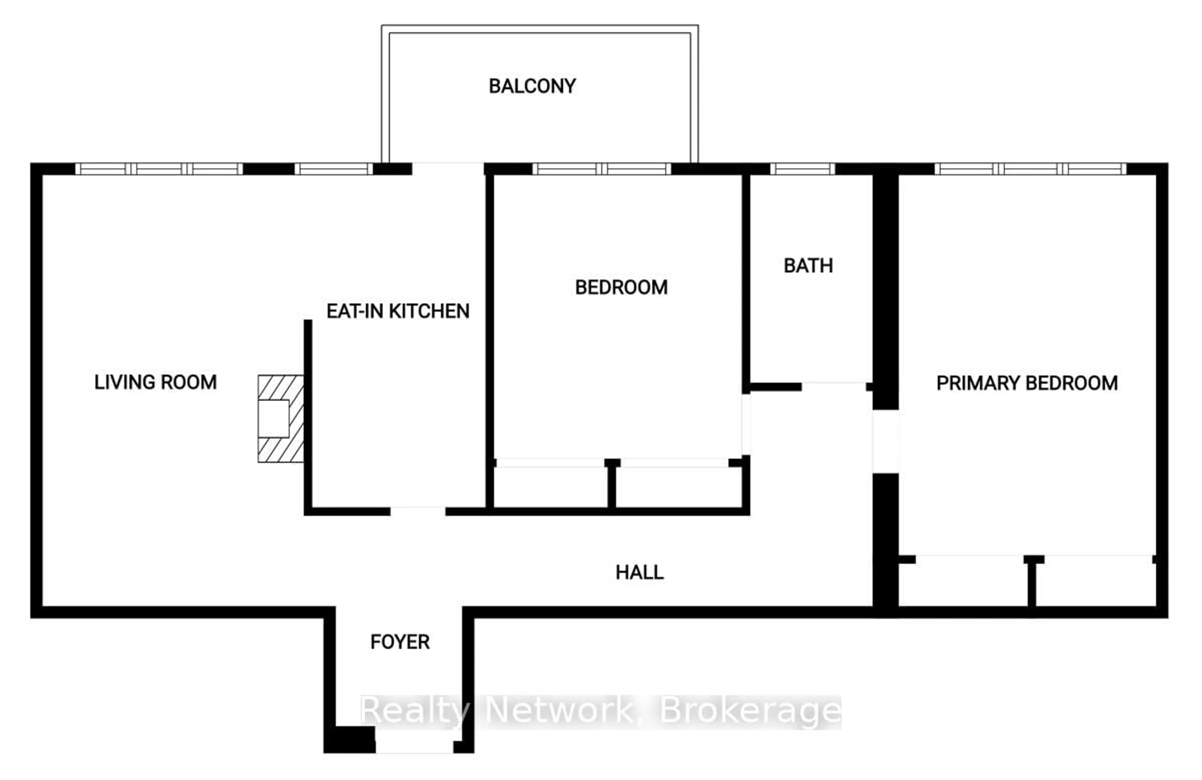 Floor plan for 69 Herkimer St #203, Hamilton Ontario L8P 2G6