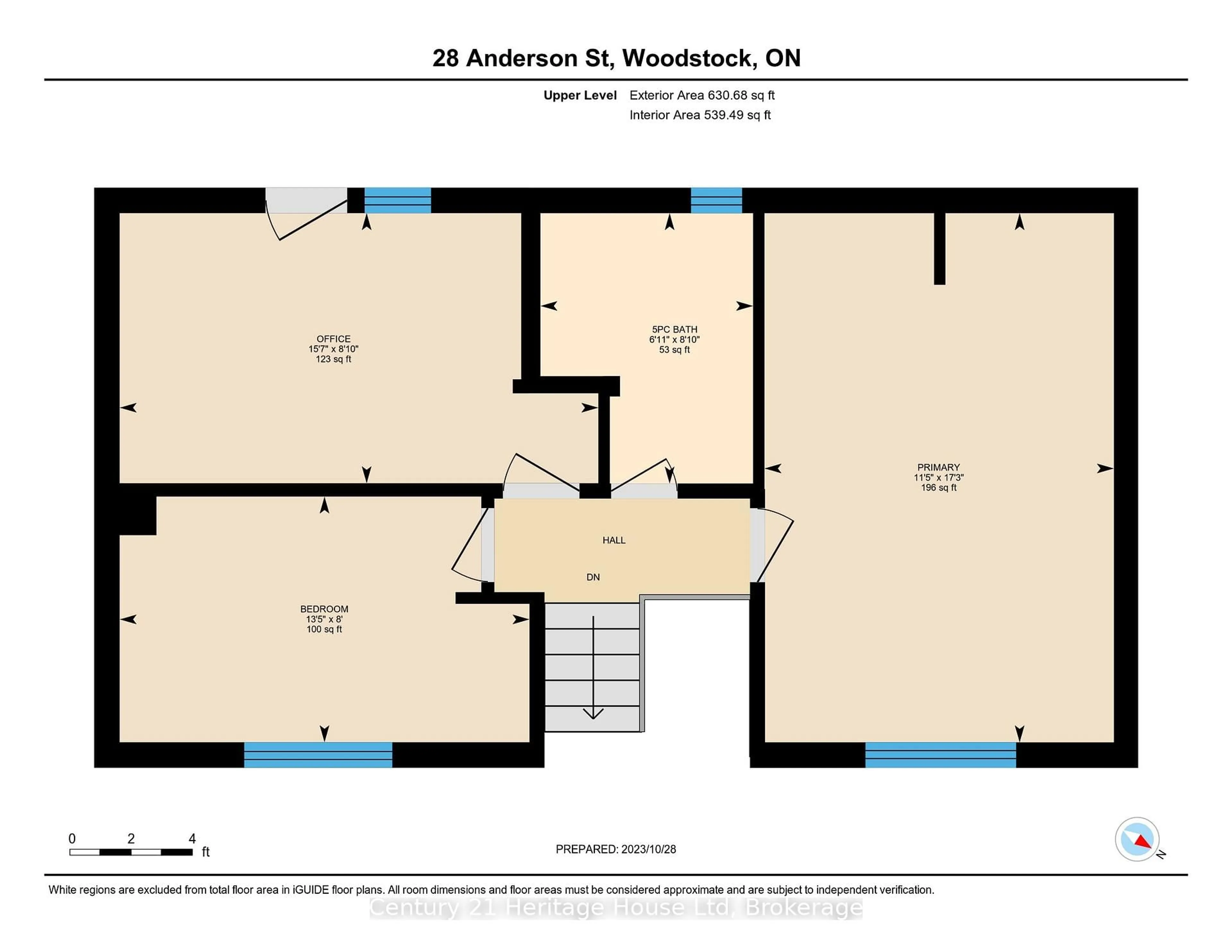 Floor plan for 28 Anderson St, Woodstock Ontario N4S 8X1