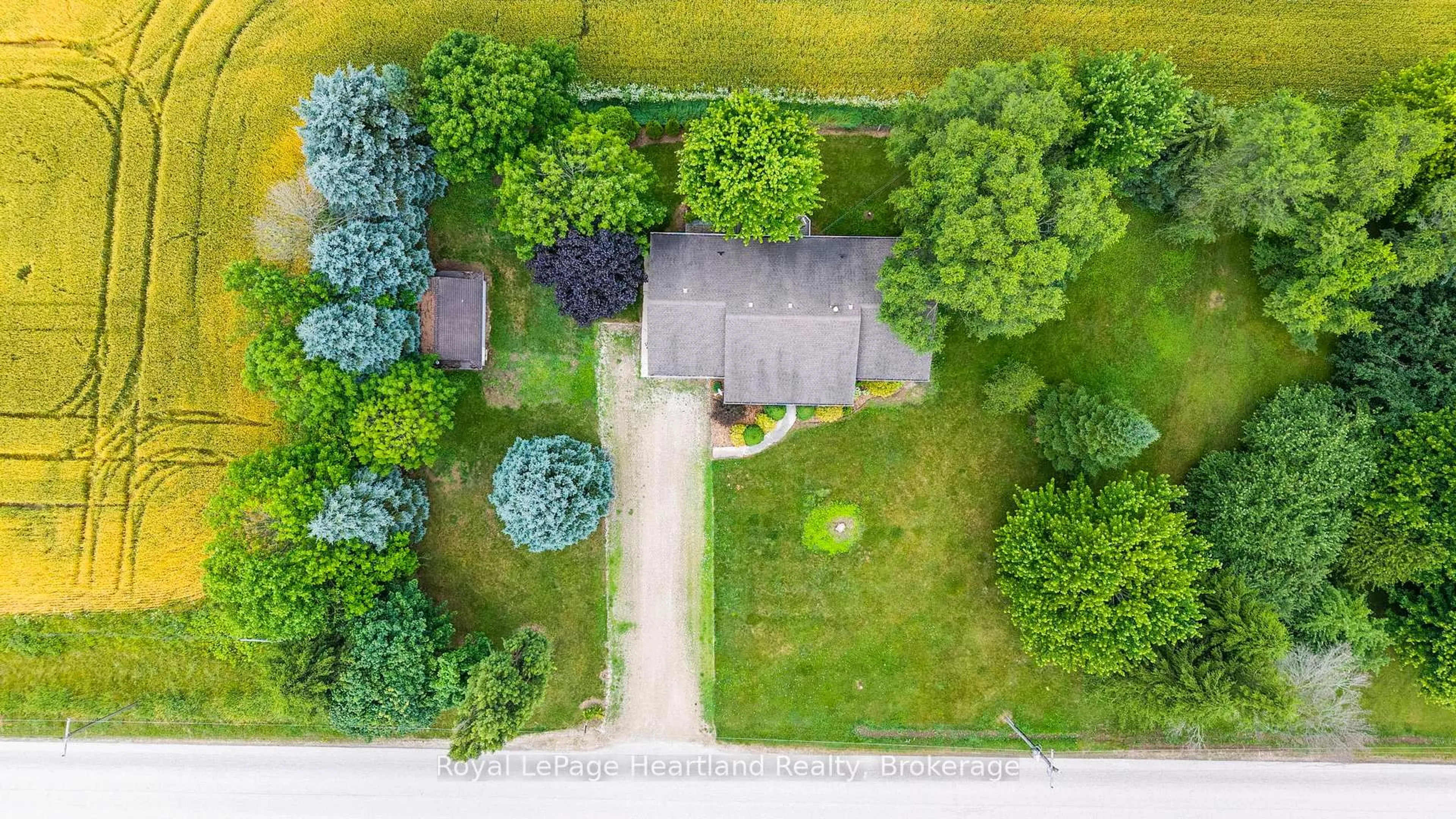 A pic from outside/outdoor area/front of a property/back of a property/a pic from drone, street for 9462 Ayton Rd, Minto Ontario N0G 1Z0