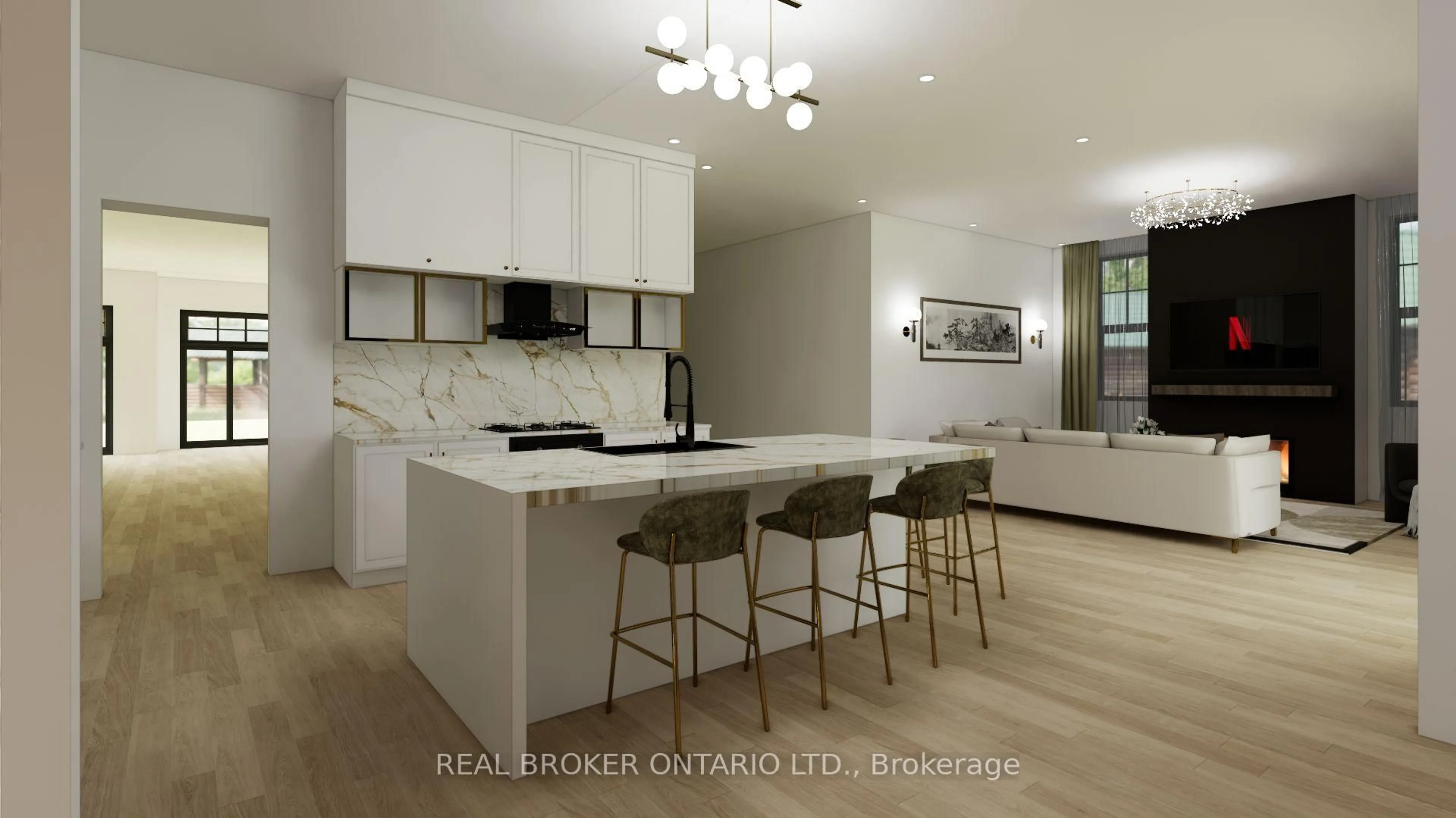 Open concept kitchen, unknown for 3 Ironwood Crt, Norwich Ontario N0J 1P0