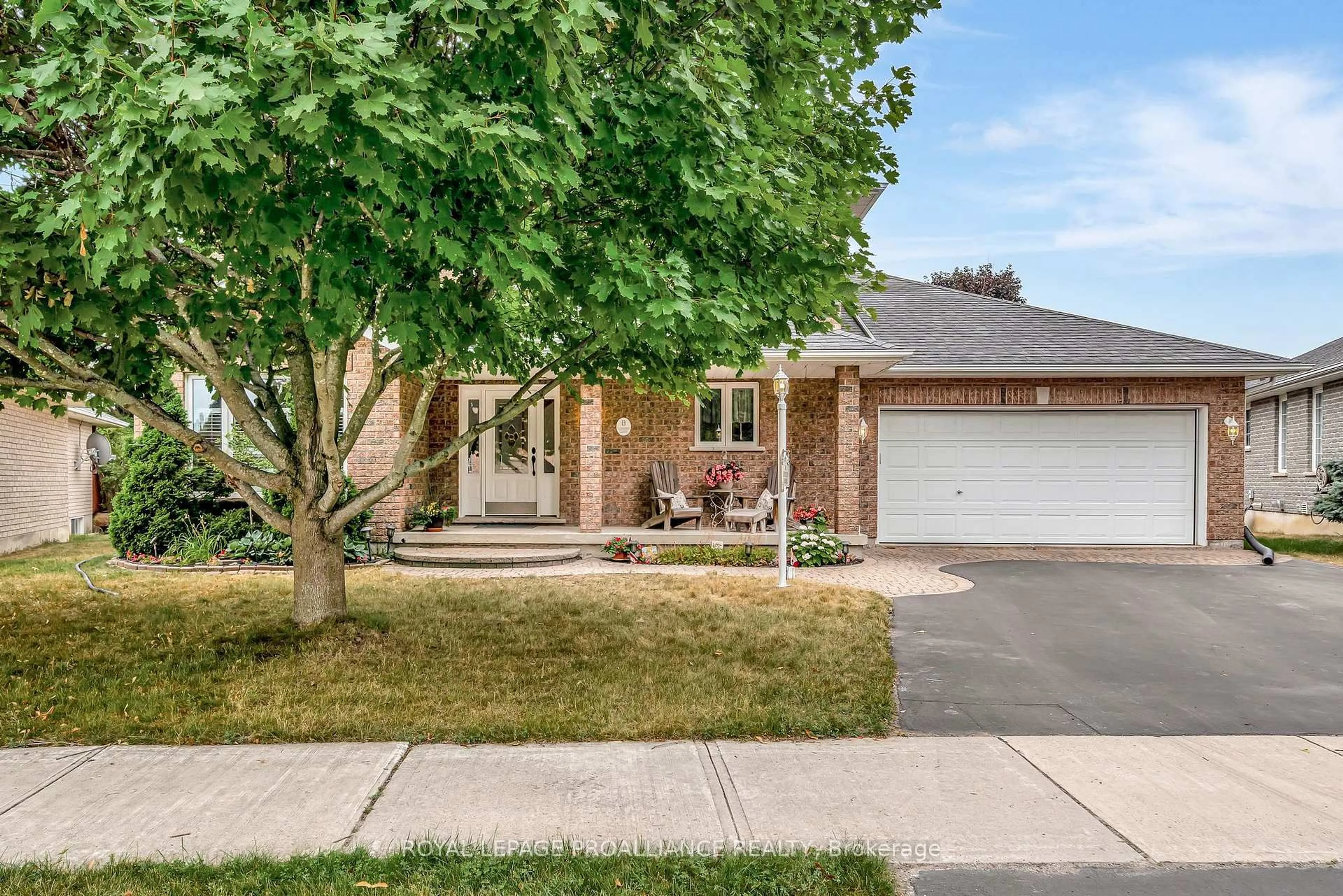 Home with brick exterior material, street for 8 Linden Lane, Belleville Ontario K8N 5W9