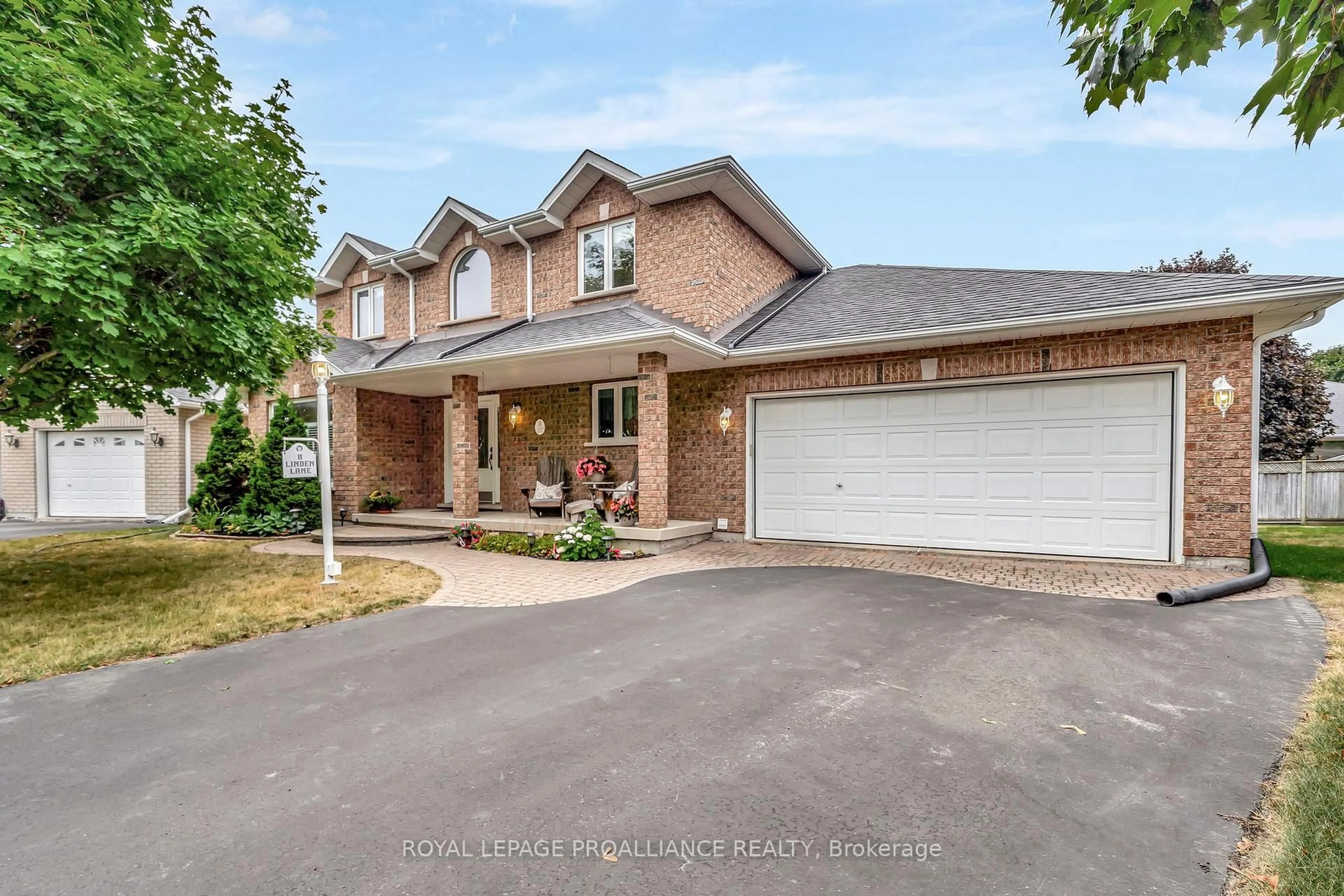 Home with brick exterior material, street for 8 Linden Lane, Belleville Ontario K8N 5W9