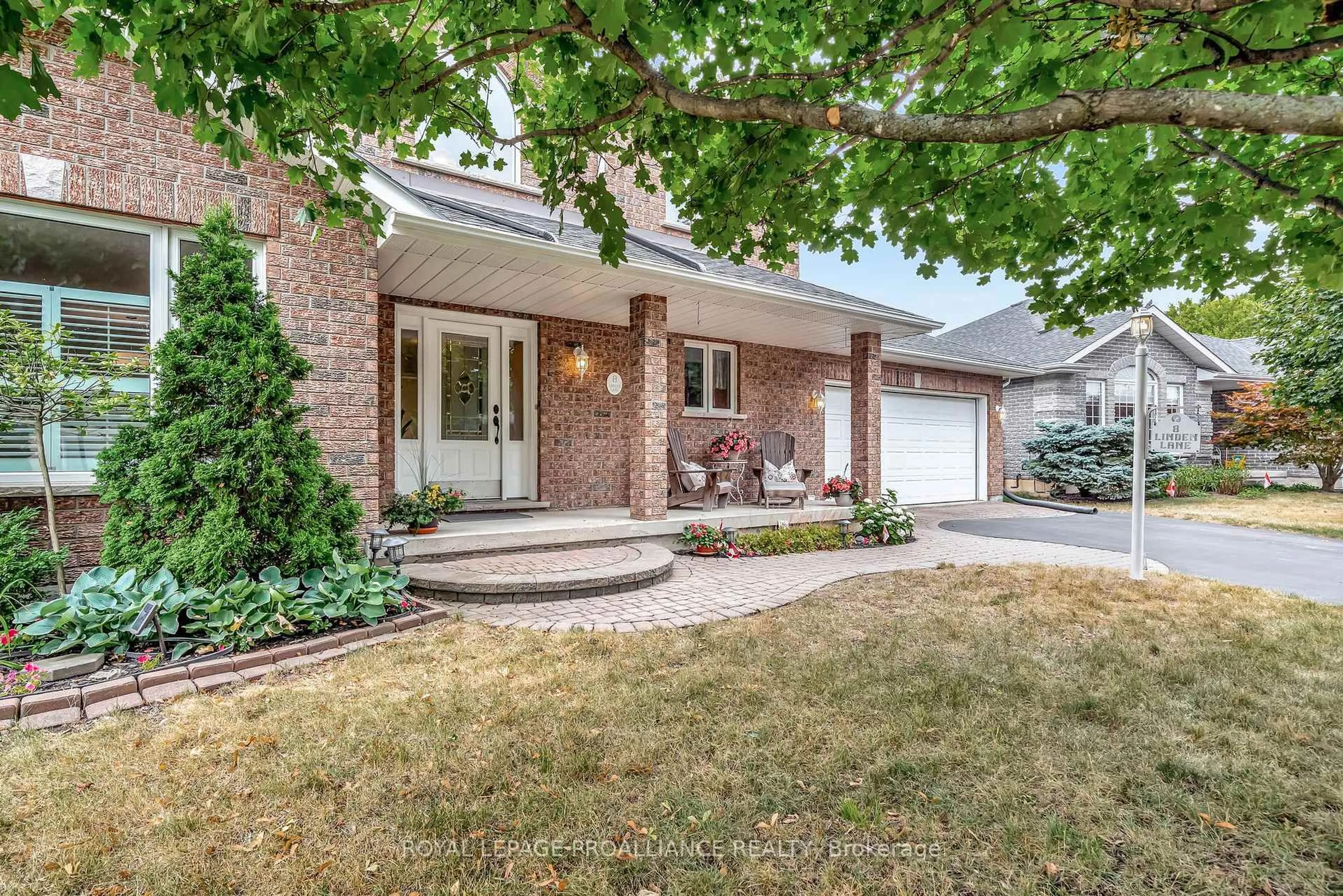 Home with brick exterior material, street for 8 Linden Lane, Belleville Ontario K8N 5W9