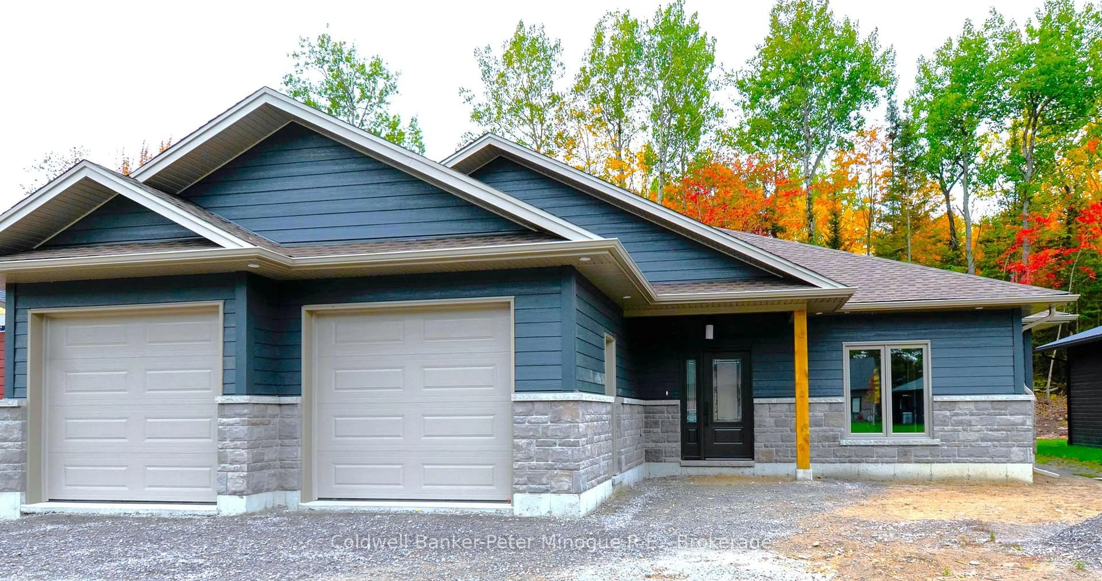 Home with vinyl exterior material, street for 26 Masson Lane, Callander Ontario P0H 1H0