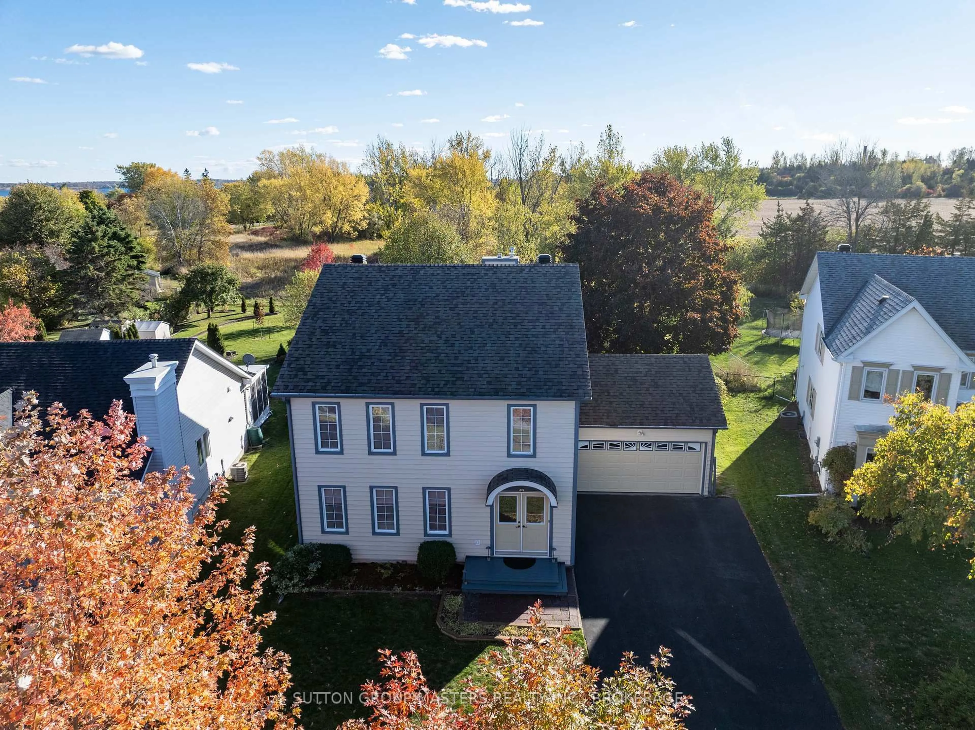 A pic from outside/outdoor area/front of a property/back of a property/a pic from drone, street for 8 HAWLEY Crt, Bath Ontario K0H 1G0