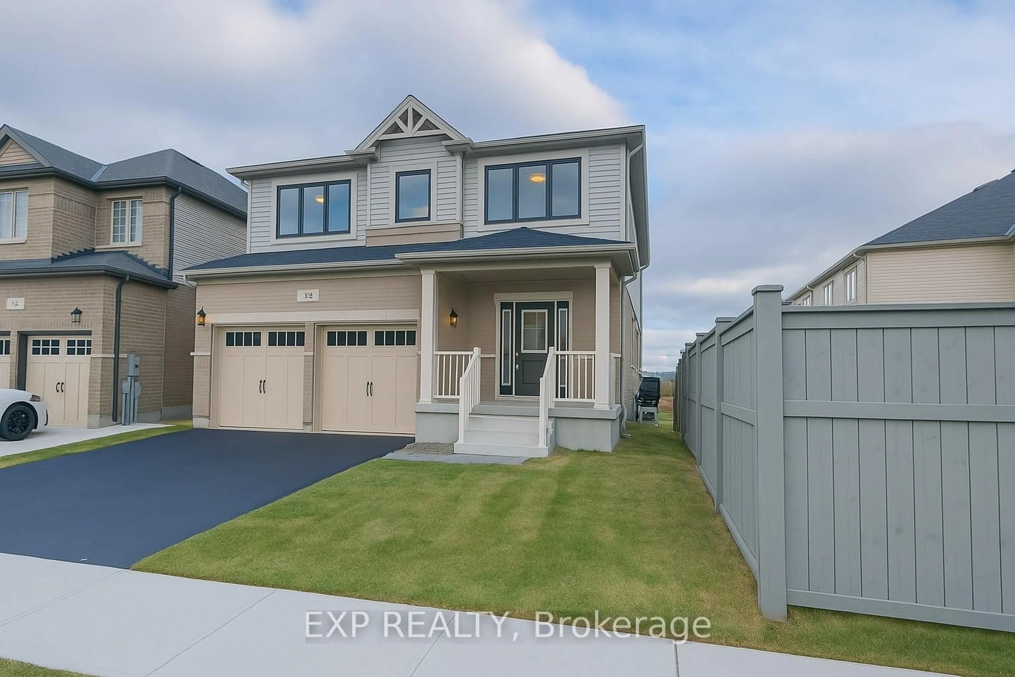 Home with vinyl exterior material, street for 43 Sugar Tr, Kitchener Ontario N2R 0S5