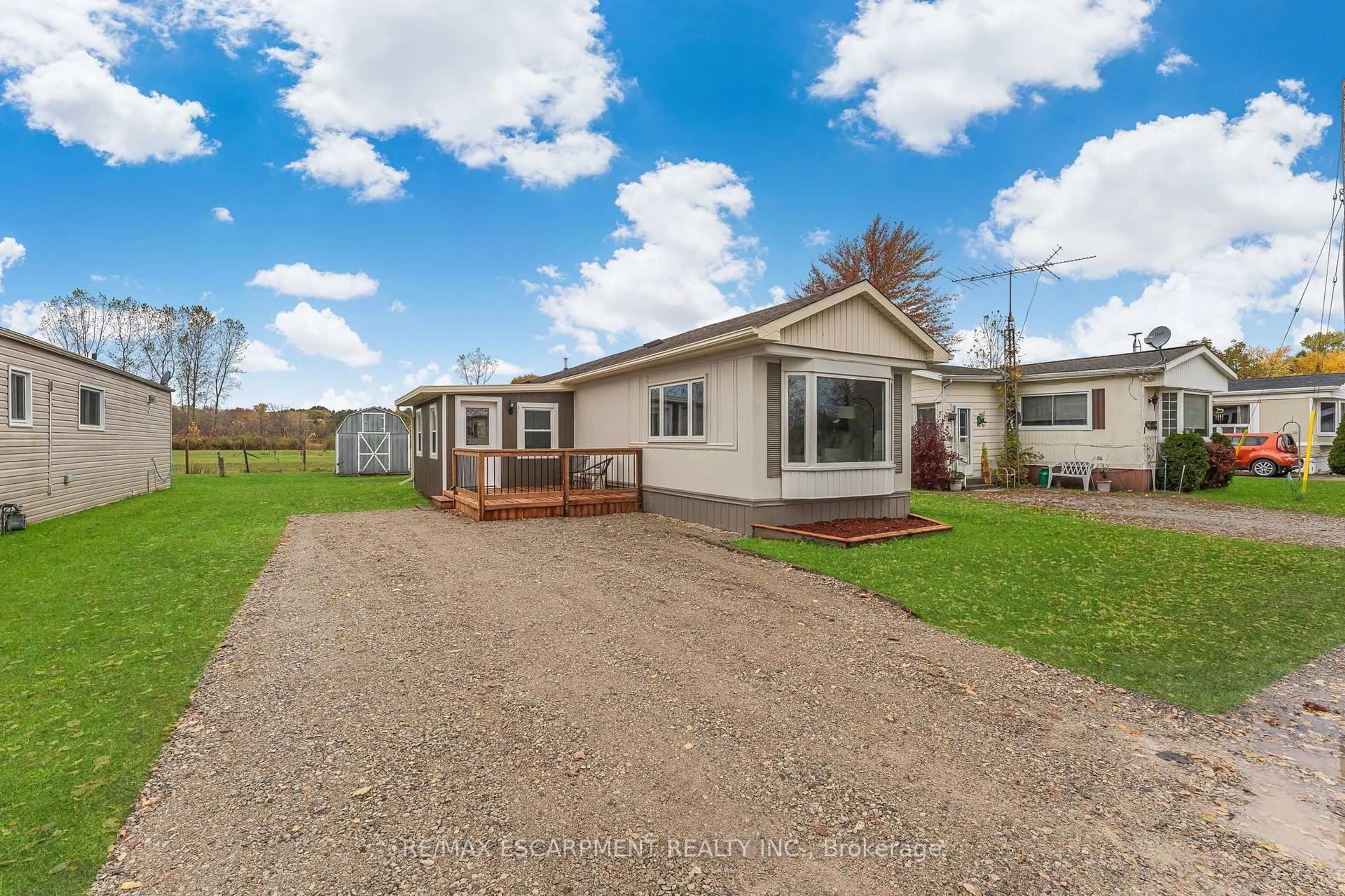 A pic from outside/outdoor area/front of a property/back of a property/a pic from drone, street for 43969 Highway 3 #22, Wainfleet Ontario L0S 1V0