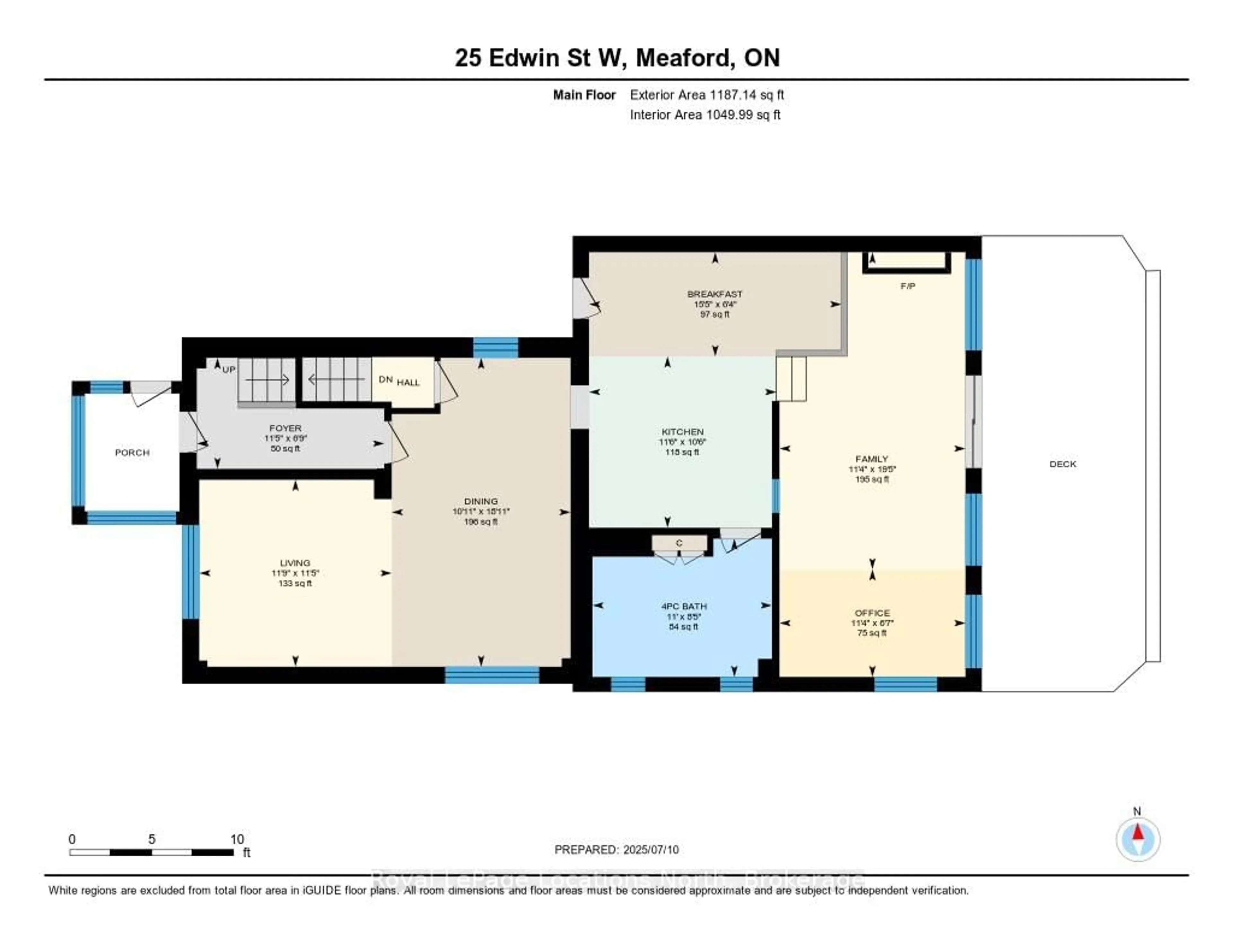 Floor plan for 25 Edwin St, Meaford Ontario N4L 1E4