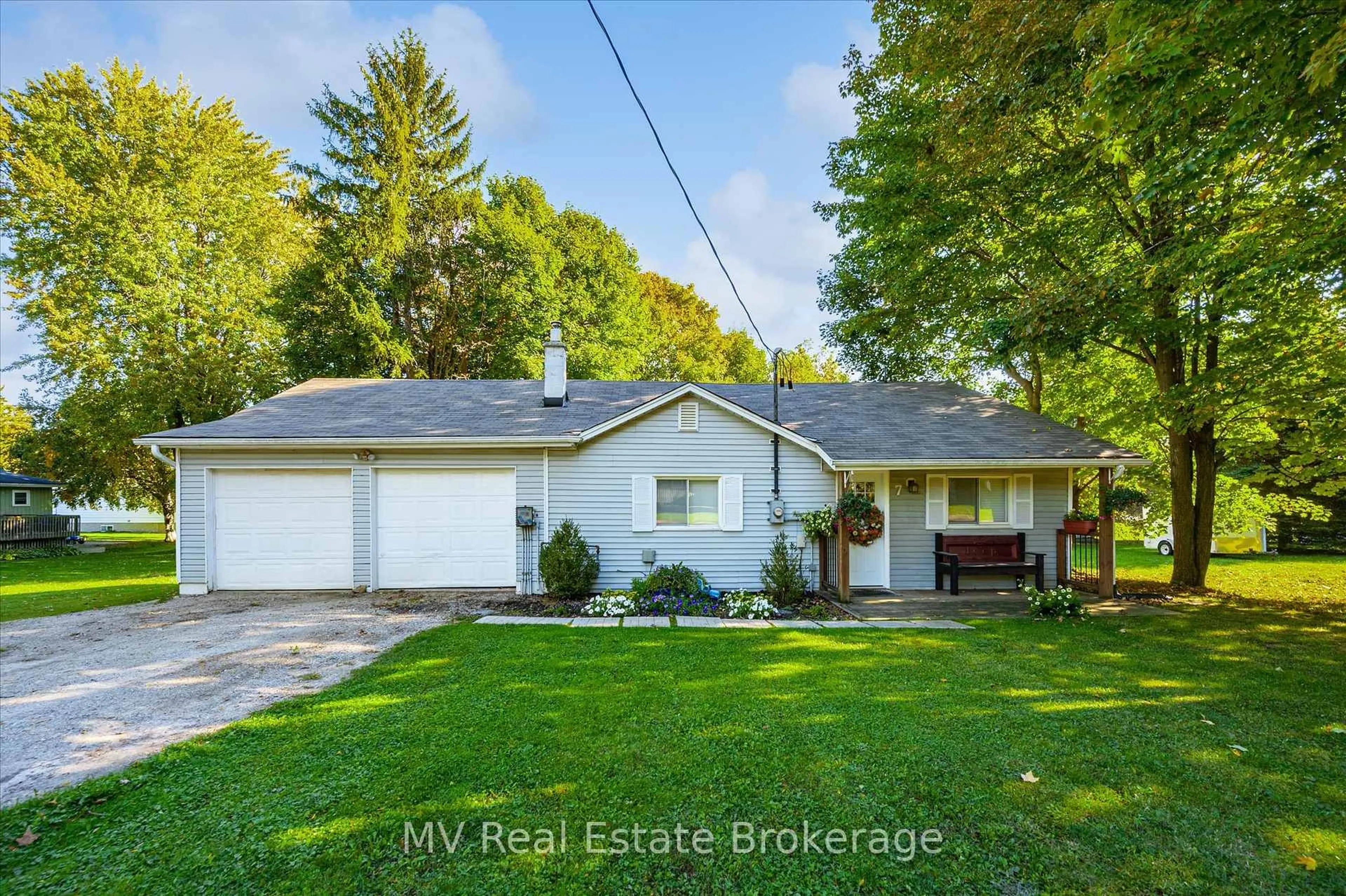 A pic from outside/outdoor area/front of a property/back of a property/a pic from drone, street for 7 Church St, Mapleton Ontario N0B 1A0