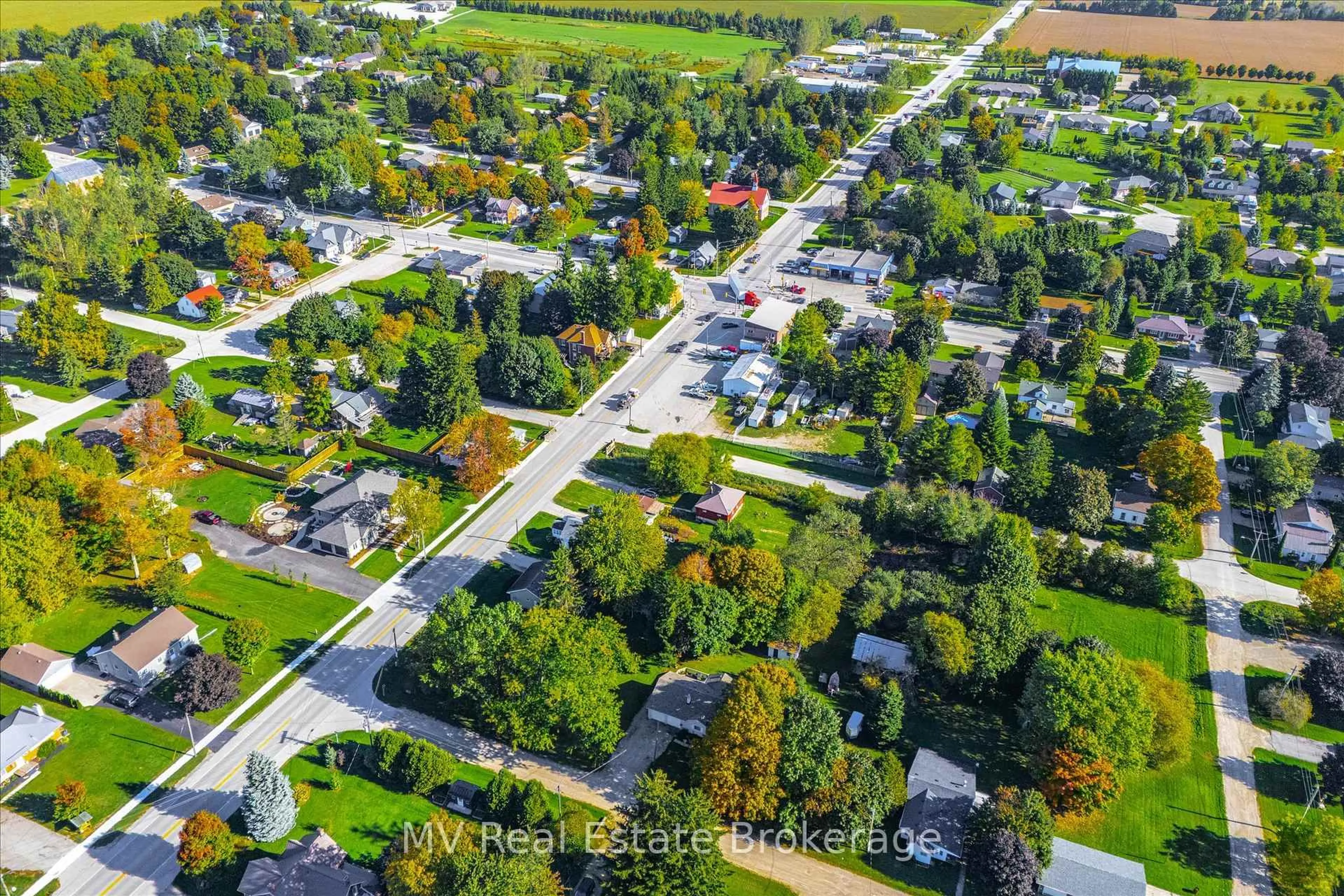 A pic from outside/outdoor area/front of a property/back of a property/a pic from drone, street for 7 Church St, Mapleton Ontario N0B 1A0