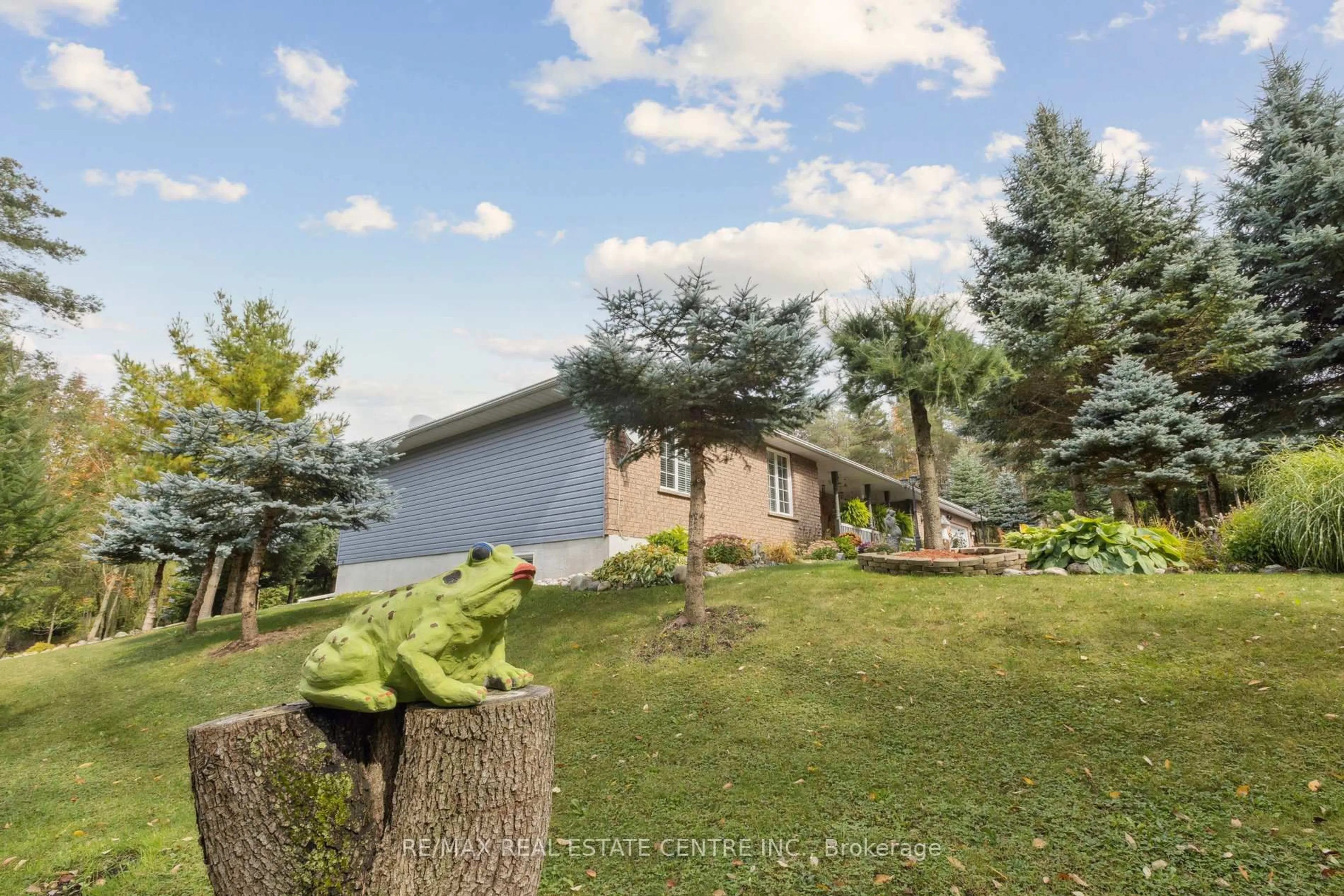 A pic from outside/outdoor area/front of a property/back of a property/a pic from drone, water/lake/river/ocean view for 122769 GREY 9 Rd, West Grey Ontario N0G 1C0