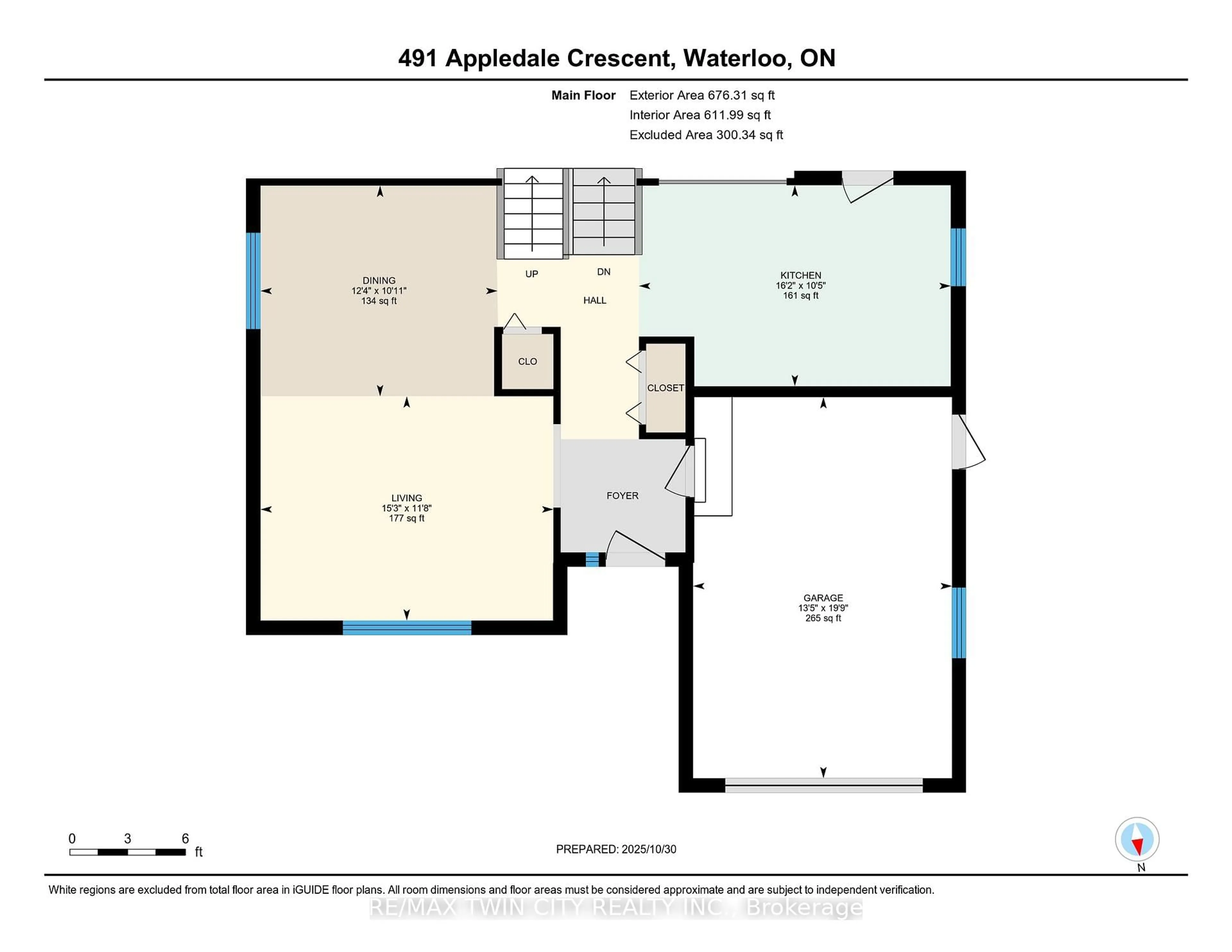 Floor plan for 491 Appledale Cres, Waterloo Ontario N2T 1V5