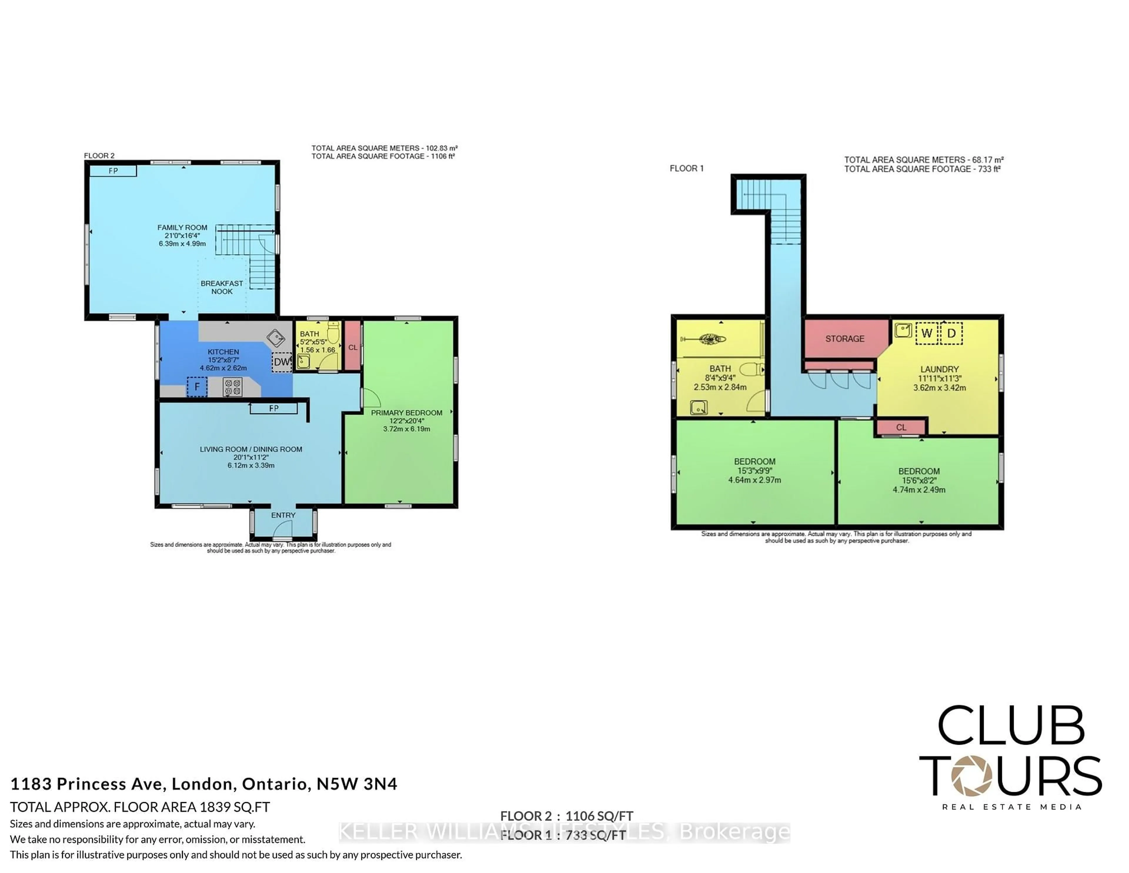 Floor plan for 1183 Princess Ave, London East Ontario N5W 3N4