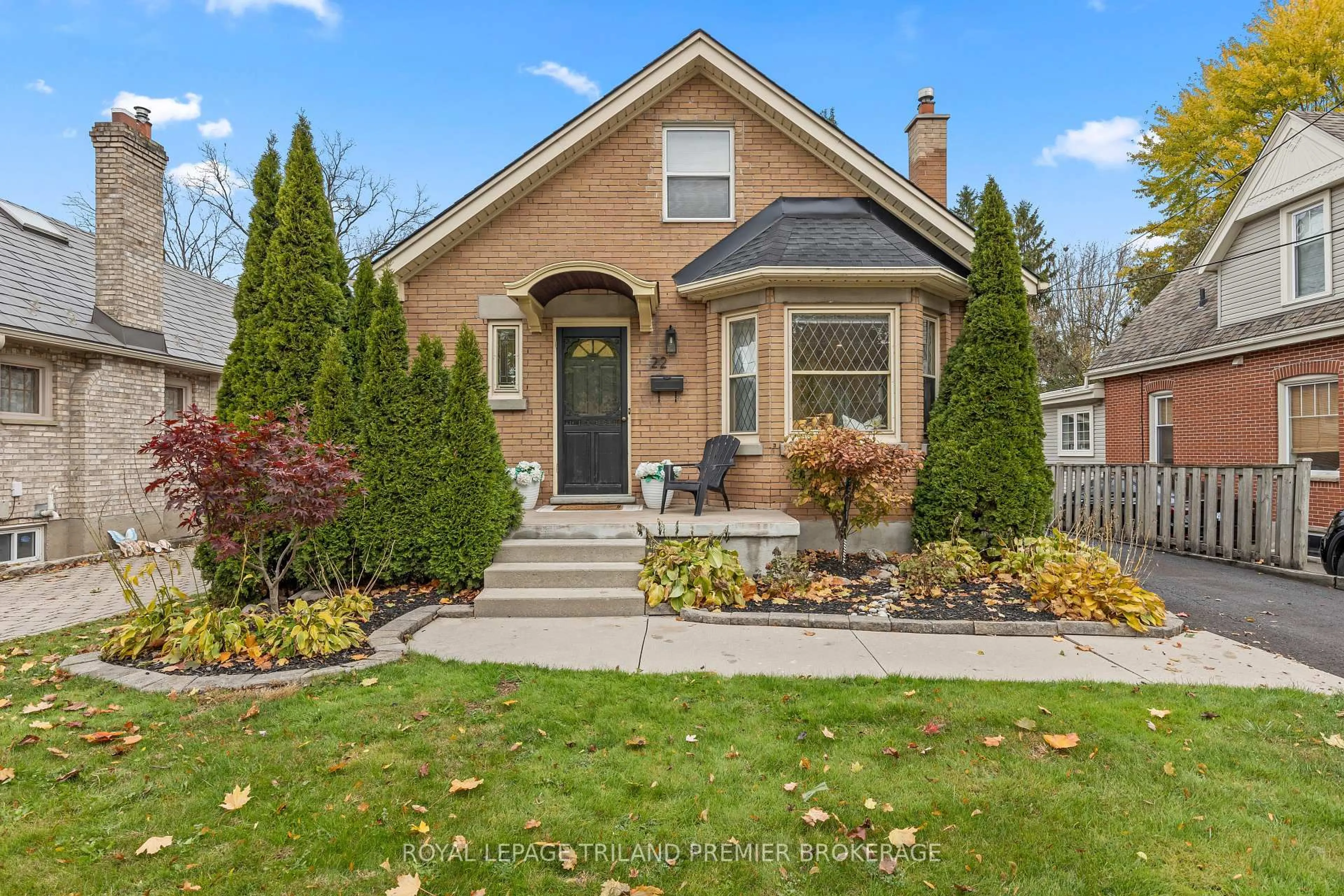 Home with brick exterior material, street for 22 Briscoe St, London South Ontario N6C 1W9