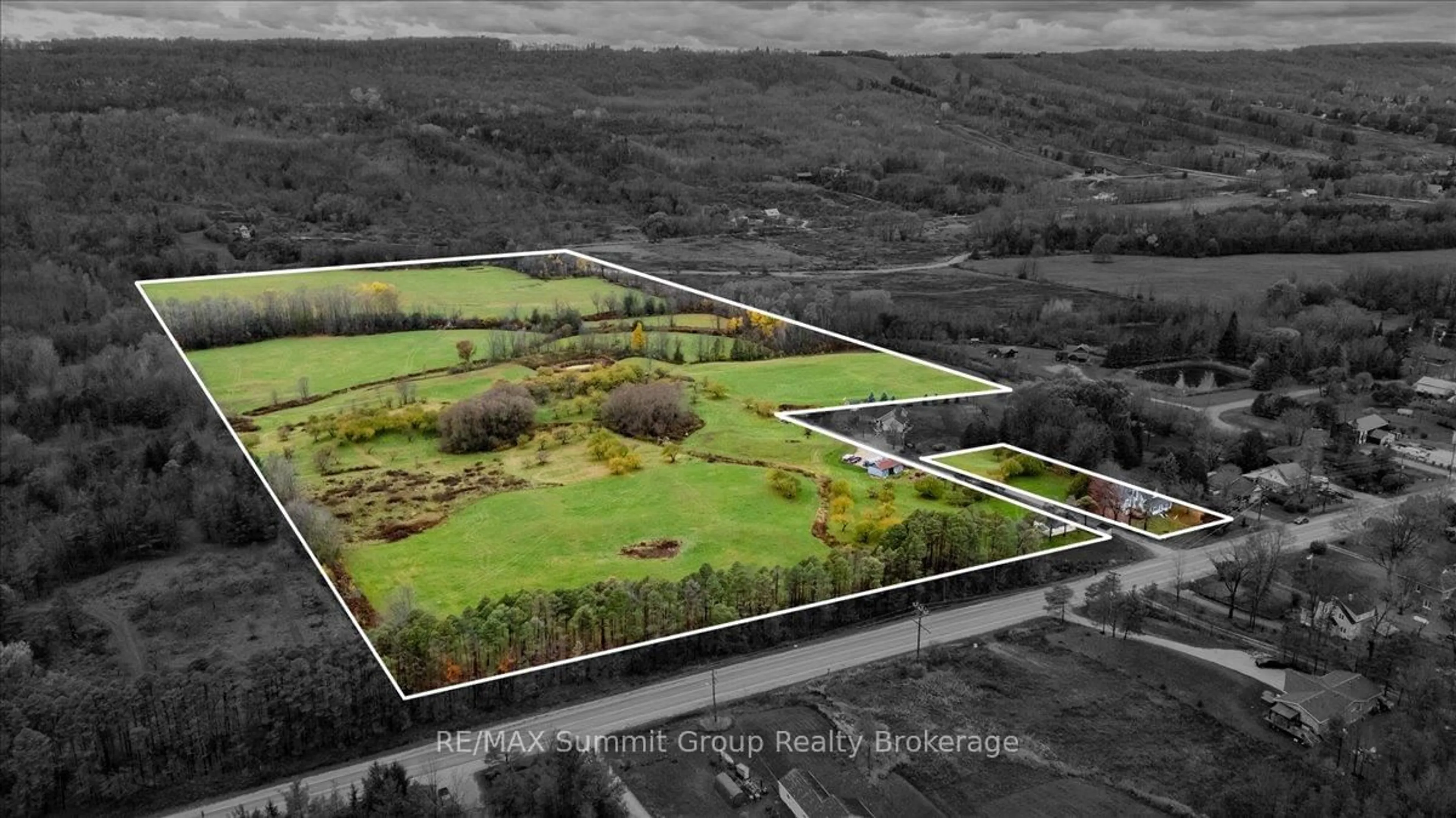 A pic from outside/outdoor area/front of a property/back of a property/a pic from drone, building for 235274 Grey Road 13, Grey Highlands Ontario N0C 1G0