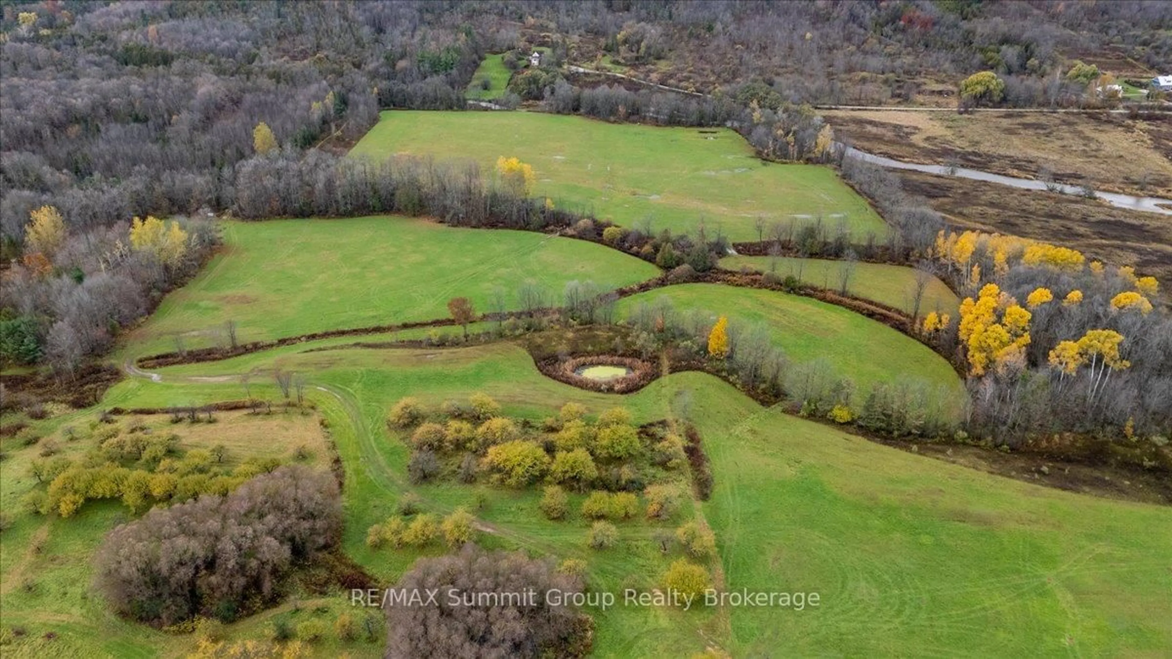 A pic from outside/outdoor area/front of a property/back of a property/a pic from drone, forest/trees view for 235274 Grey Road 13, Grey Highlands Ontario N0C 1G0