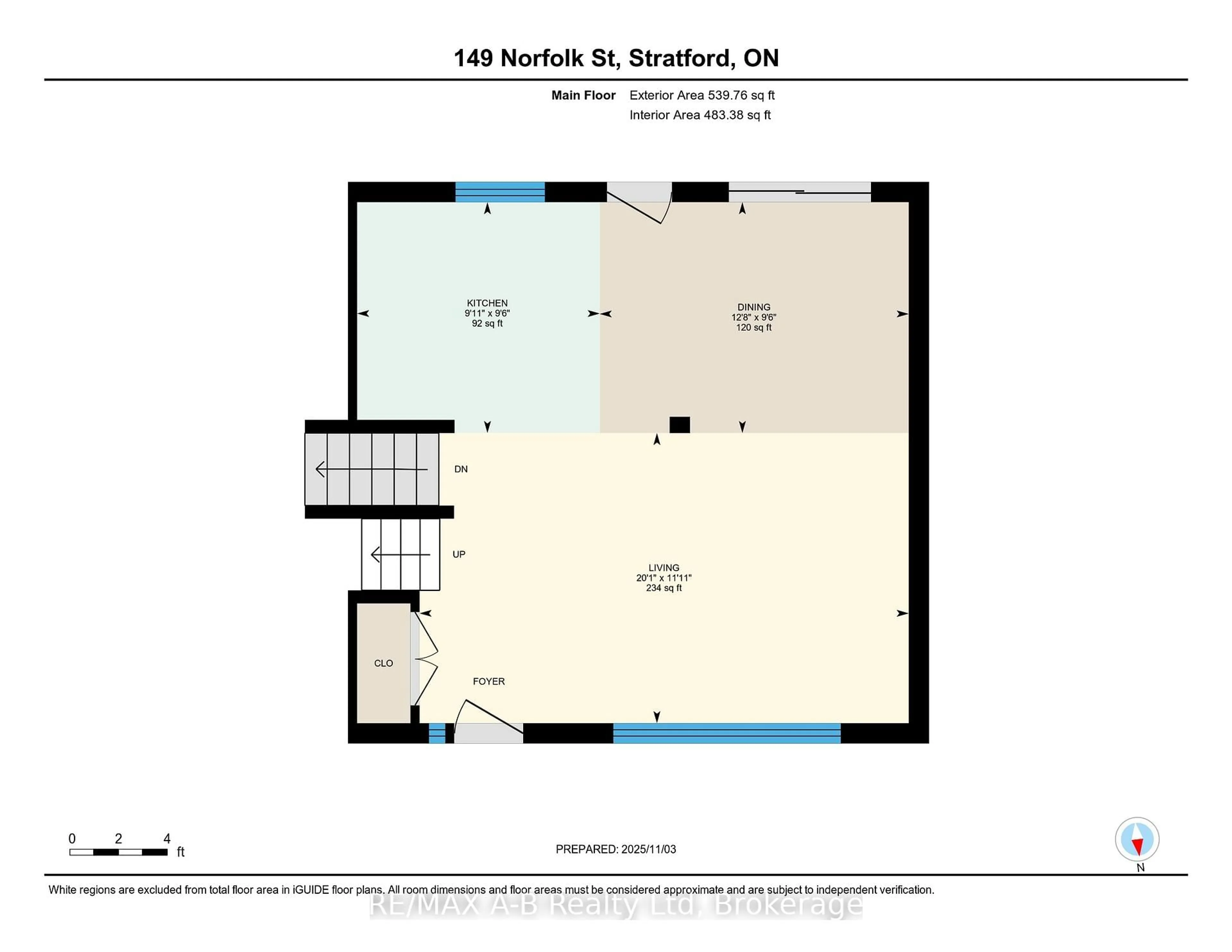 Floor plan for 149 Norfolk St, Stratford Ontario N5A 3Y7