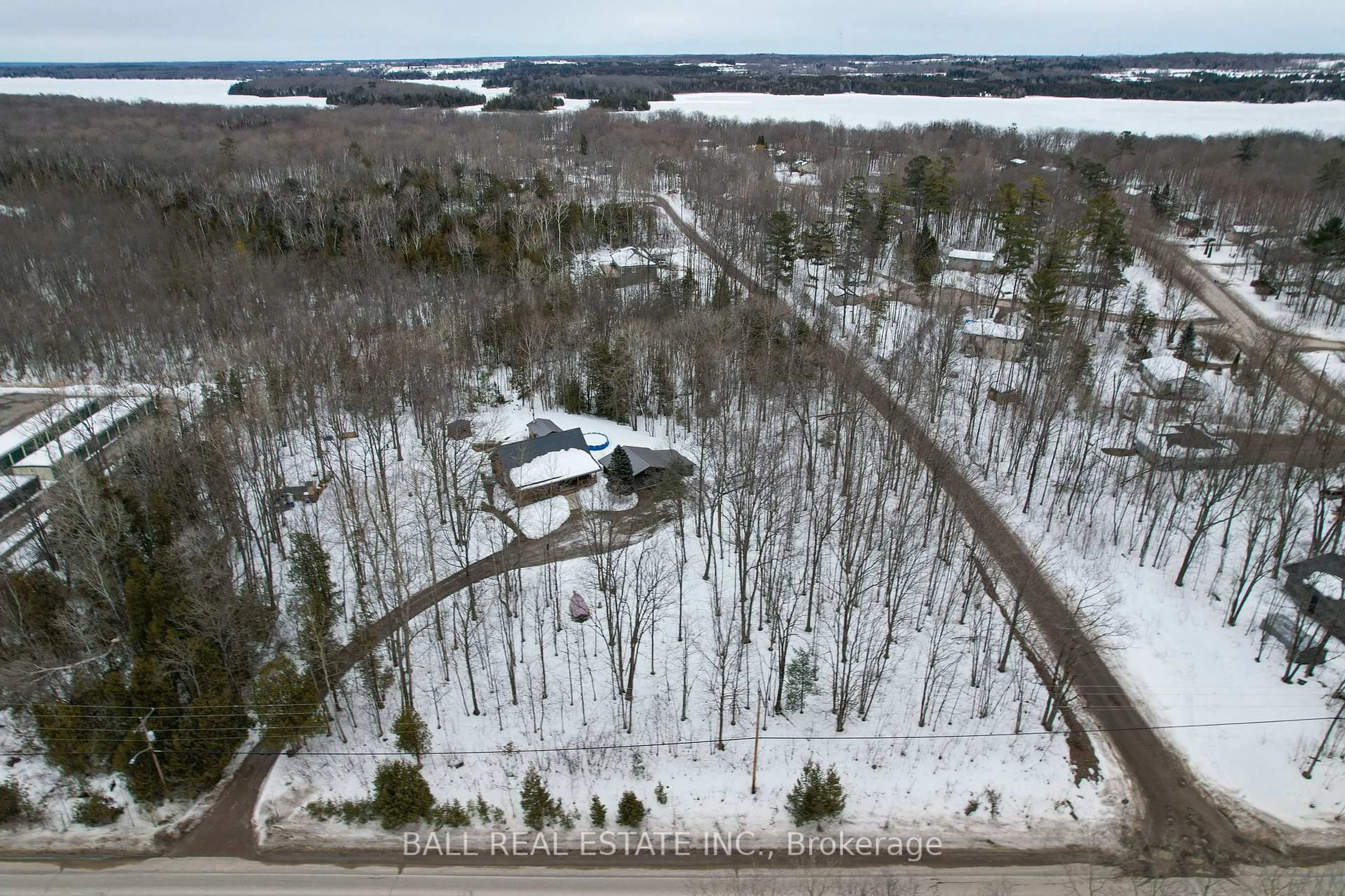 A pic from outside/outdoor area/front of a property/back of a property/a pic from drone, water/lake/river/ocean view for 1155 Mississauga Rd, Curve Lake First Nation 35 Ontario K0L 1R0