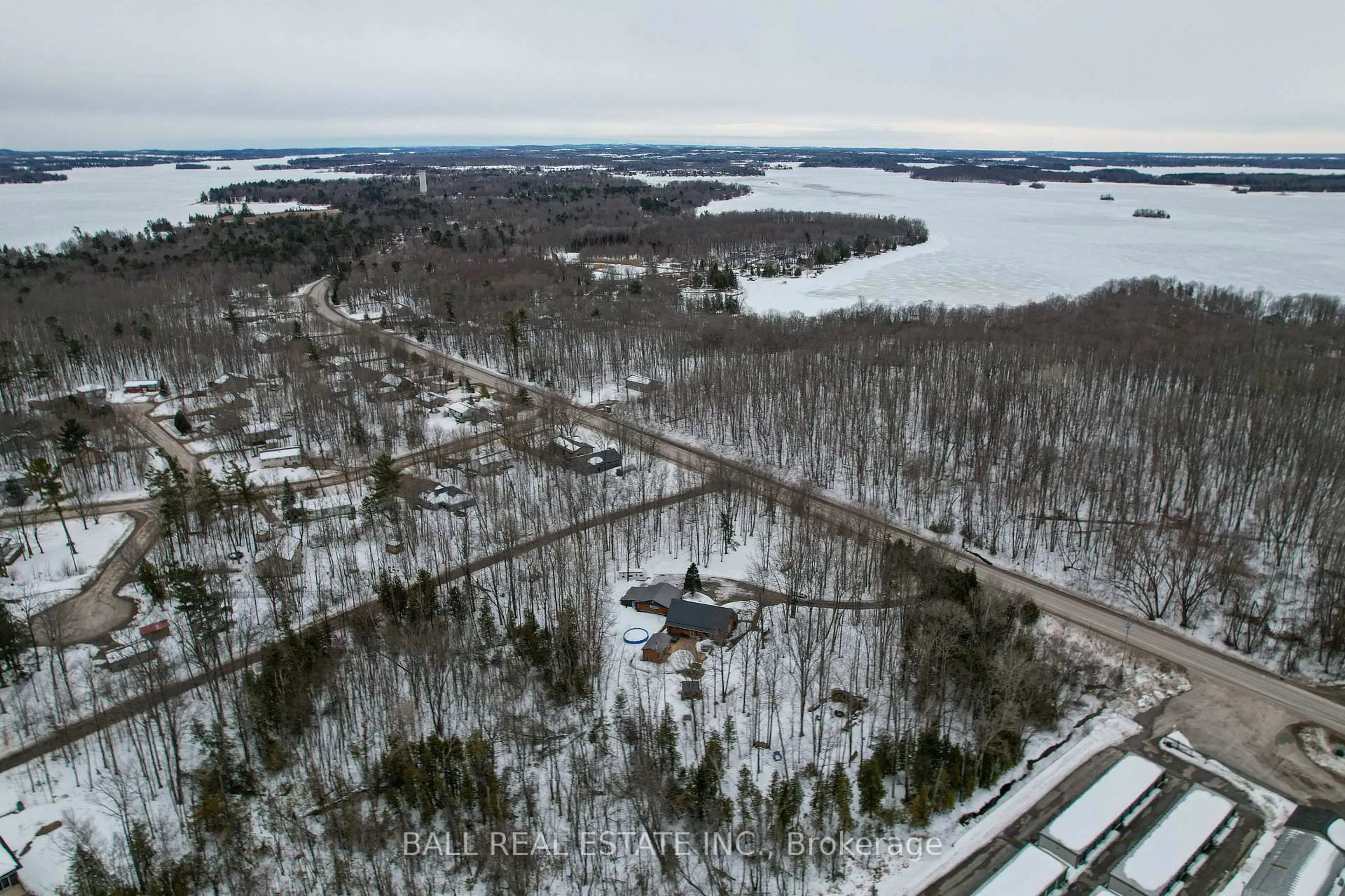 A pic from outside/outdoor area/front of a property/back of a property/a pic from drone, water/lake/river/ocean view for 1155 Mississauga Rd, Curve Lake First Nation 35 Ontario K0L 1R0