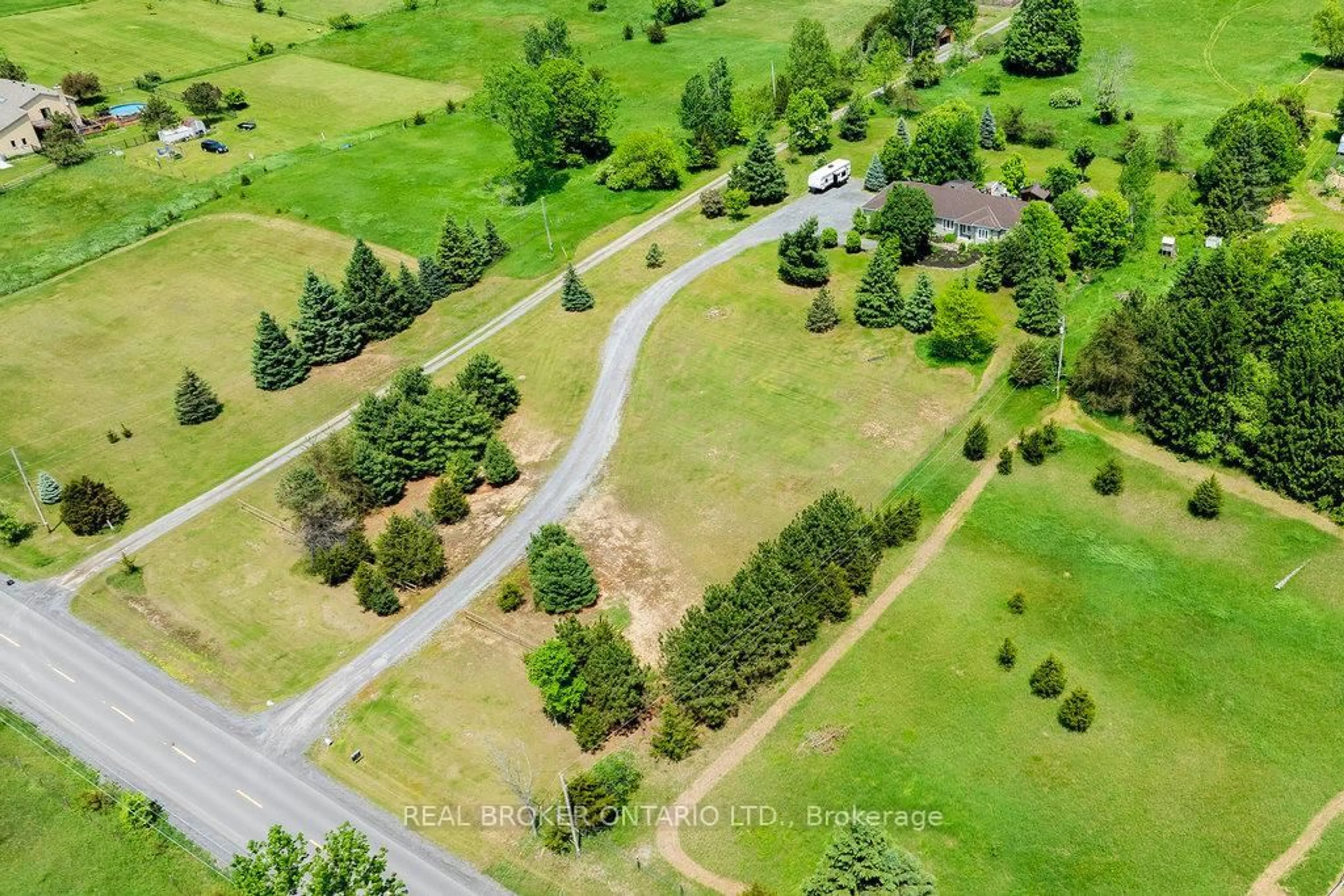 A pic from outside/outdoor area/front of a property/back of a property/a pic from drone, forest/trees view for 3374 Greenland Rd, Ottawa Ontario K0A 1T0