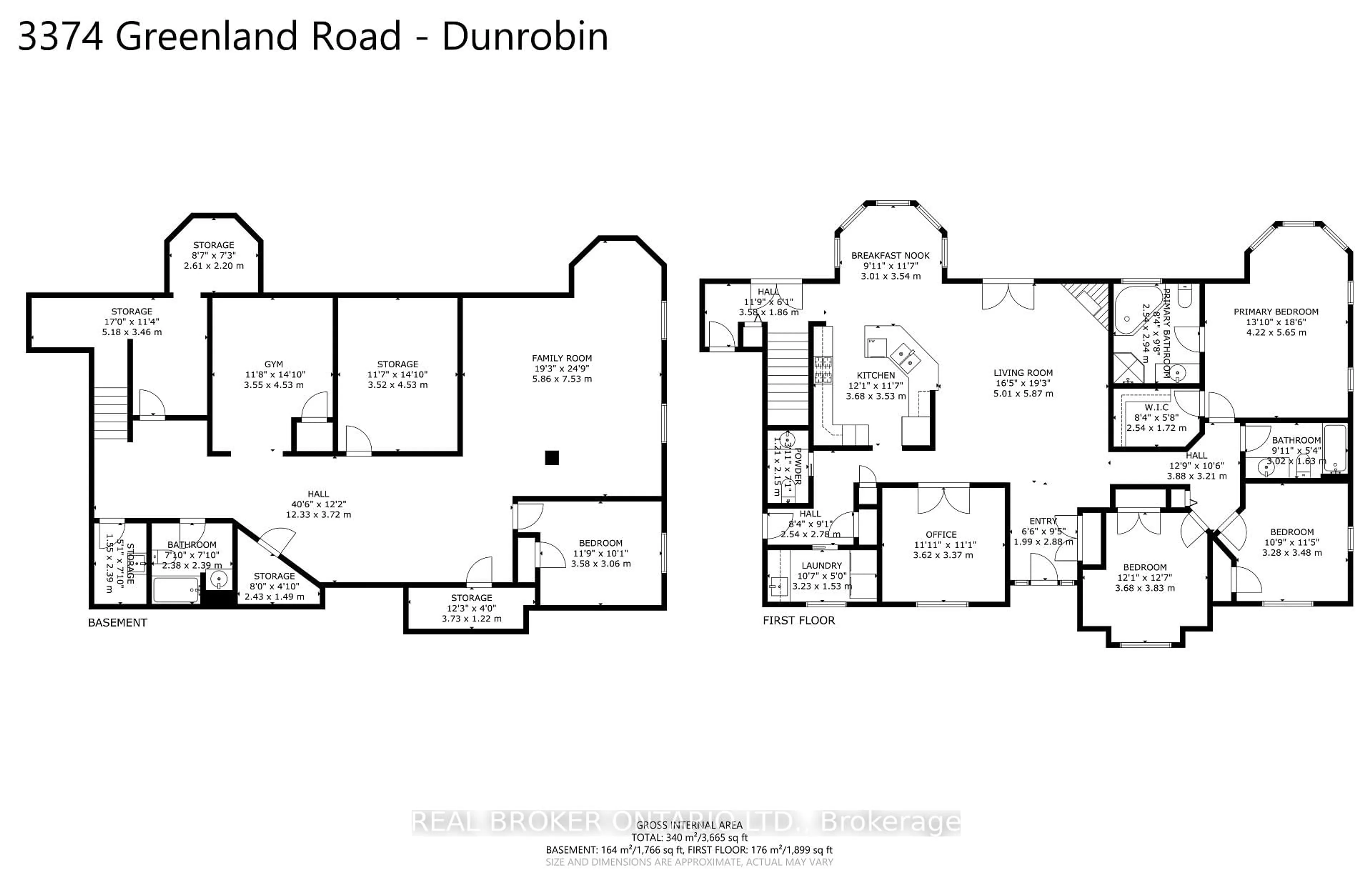Floor plan for 3374 Greenland Rd, Ottawa Ontario K0A 1T0