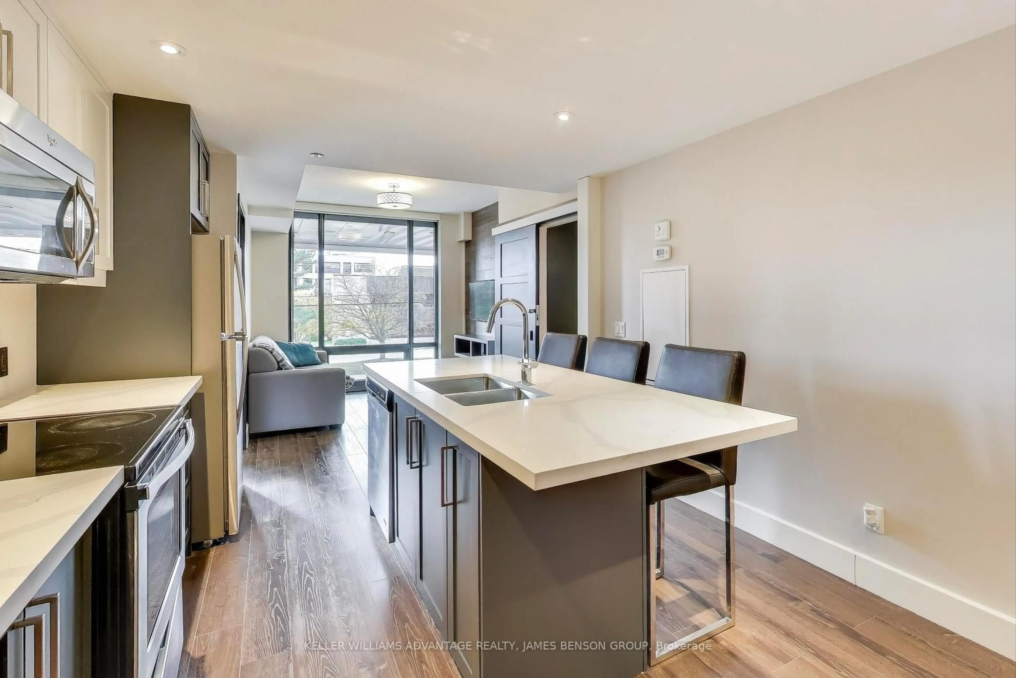 Contemporary kitchen, unknown for 330 PHILLIP St #C224, Waterloo Ontario N2L 3W9