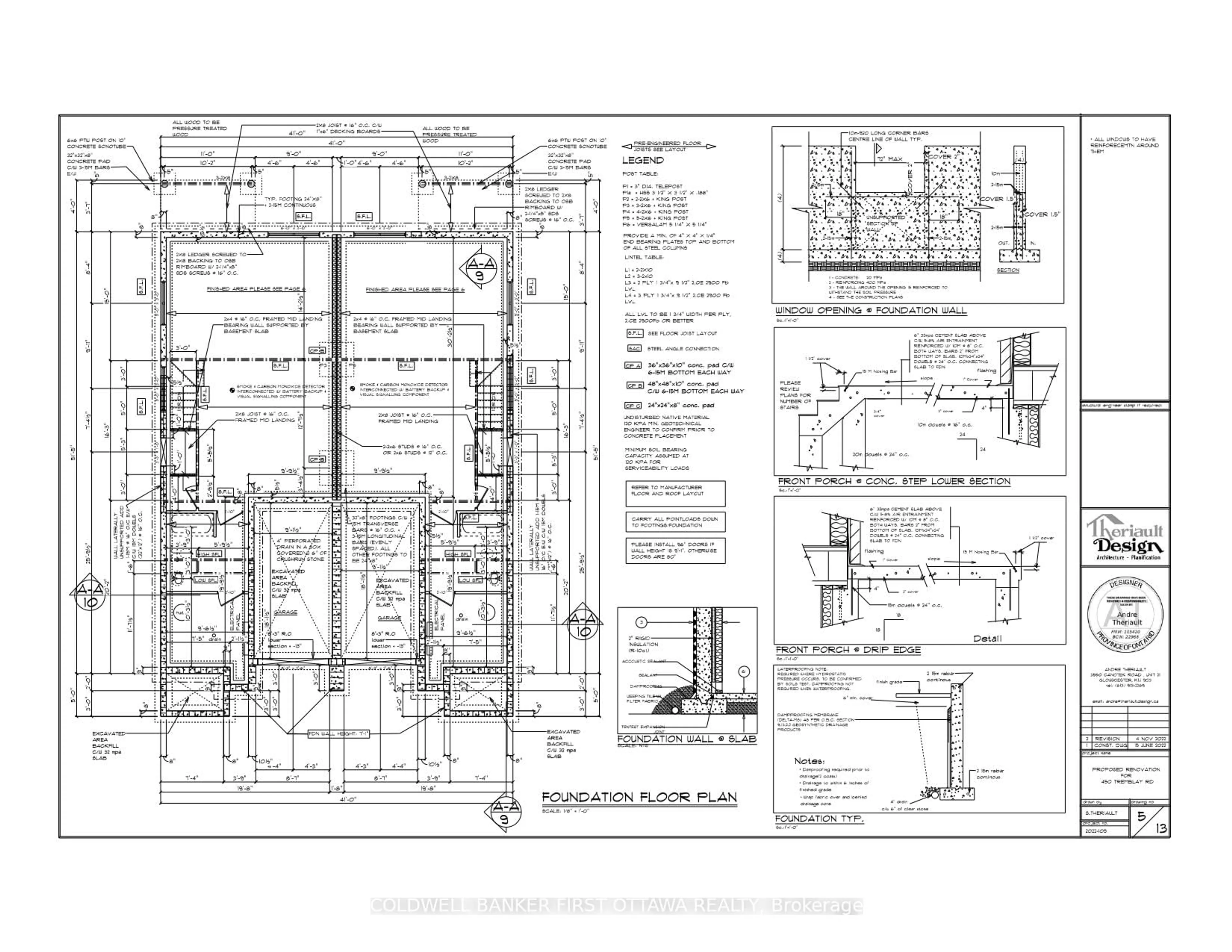 Floor plan for 450 Tremblay Rd, Ottawa Ontario K1G 0C9