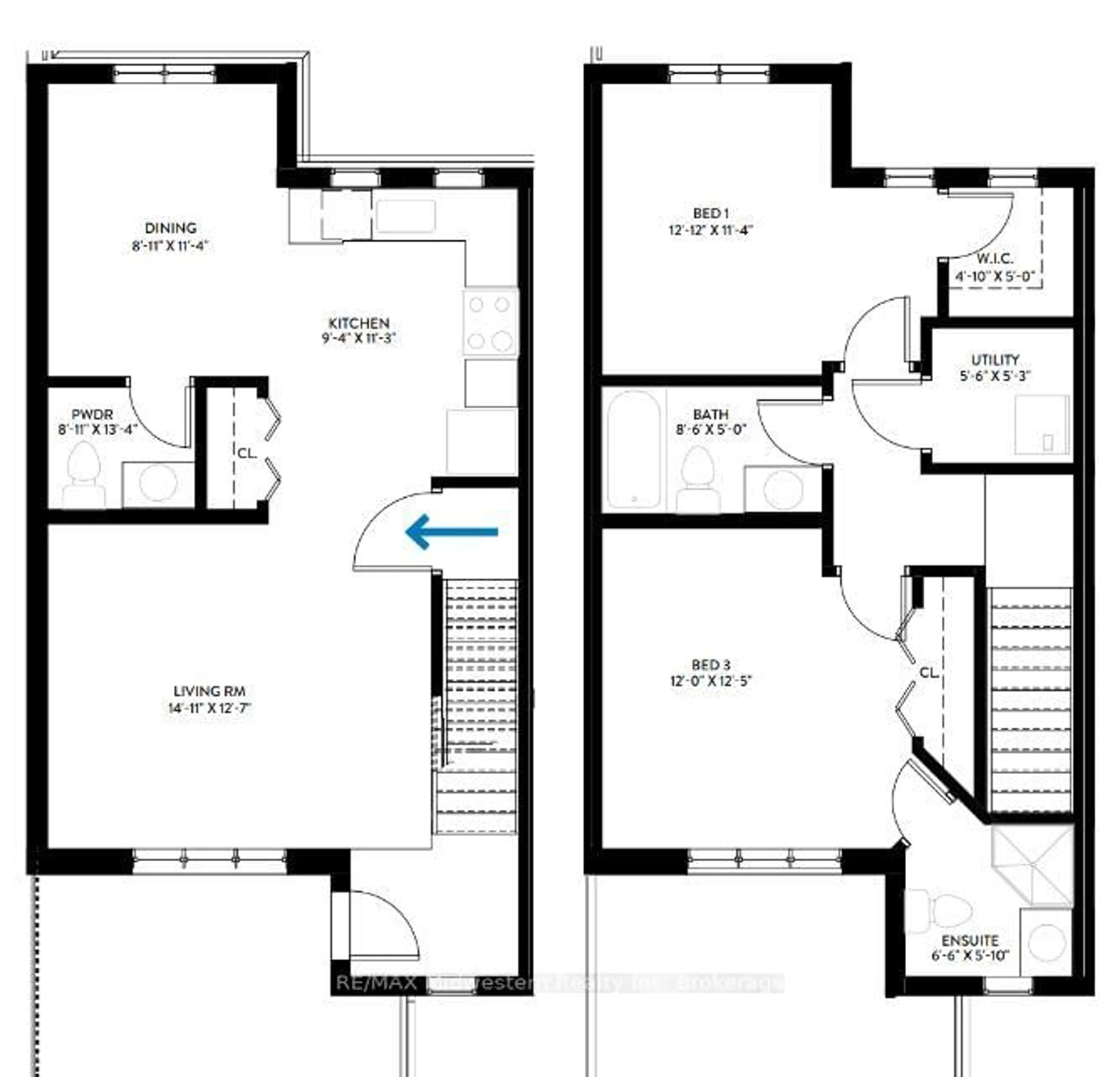 Floor plan for 287 Chapel Hill Dr #35, Kitchener Ontario N2R 0S4