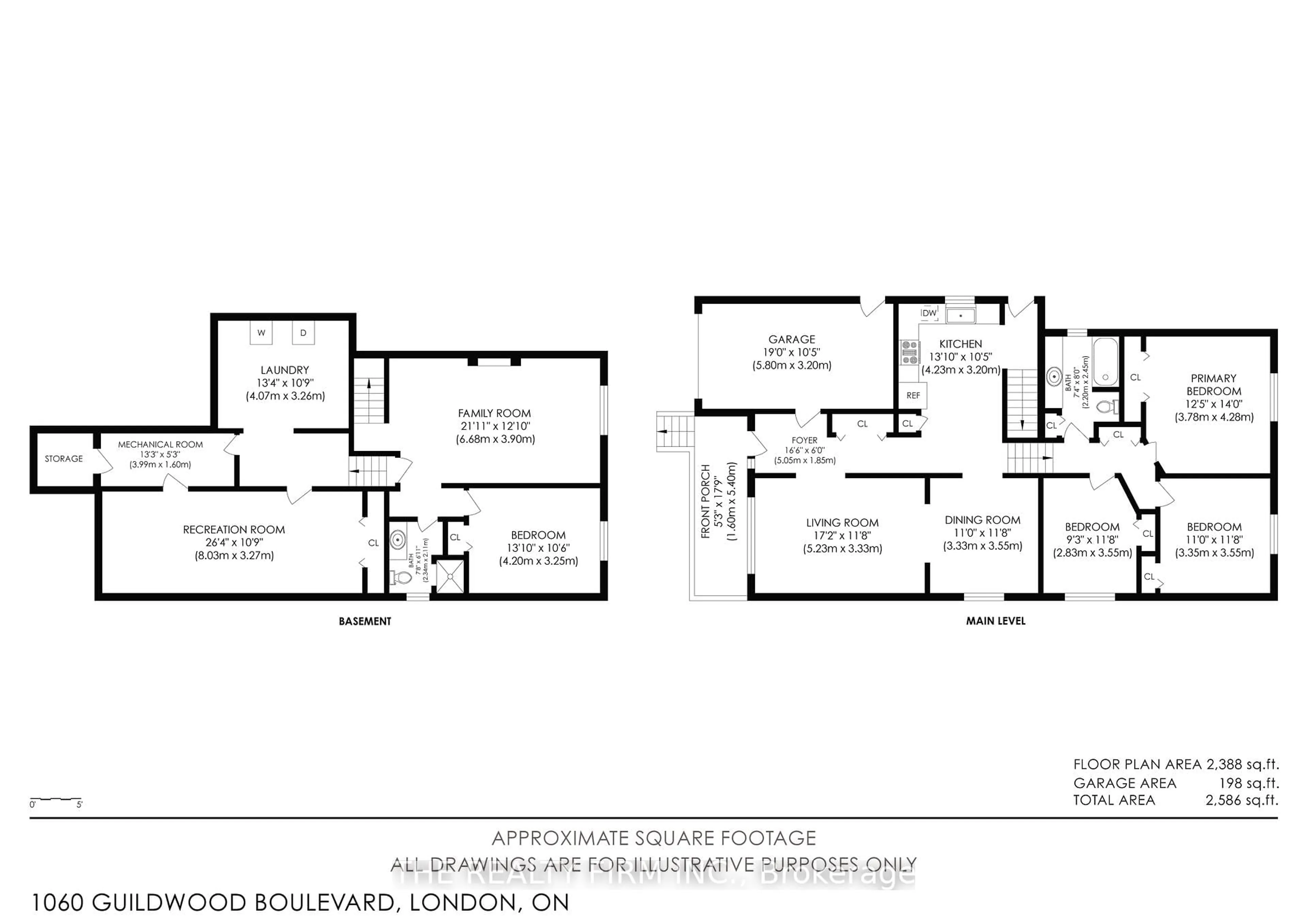 Floor plan for 1060 Guildwood Blvd, London North Ontario N6H 4G5