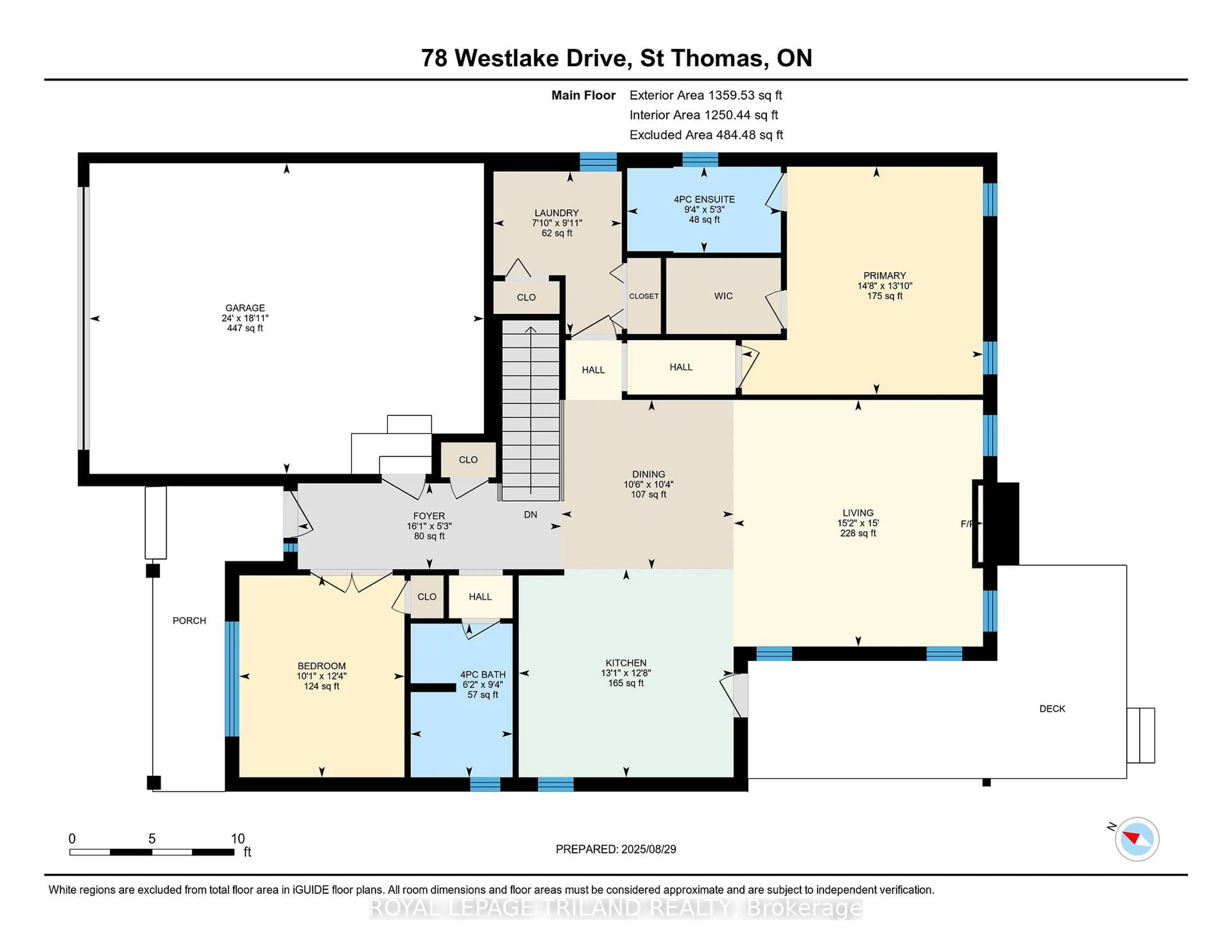 Floor plan for 78 Westlake Dr, St. Thomas Ontario N5P 0B7