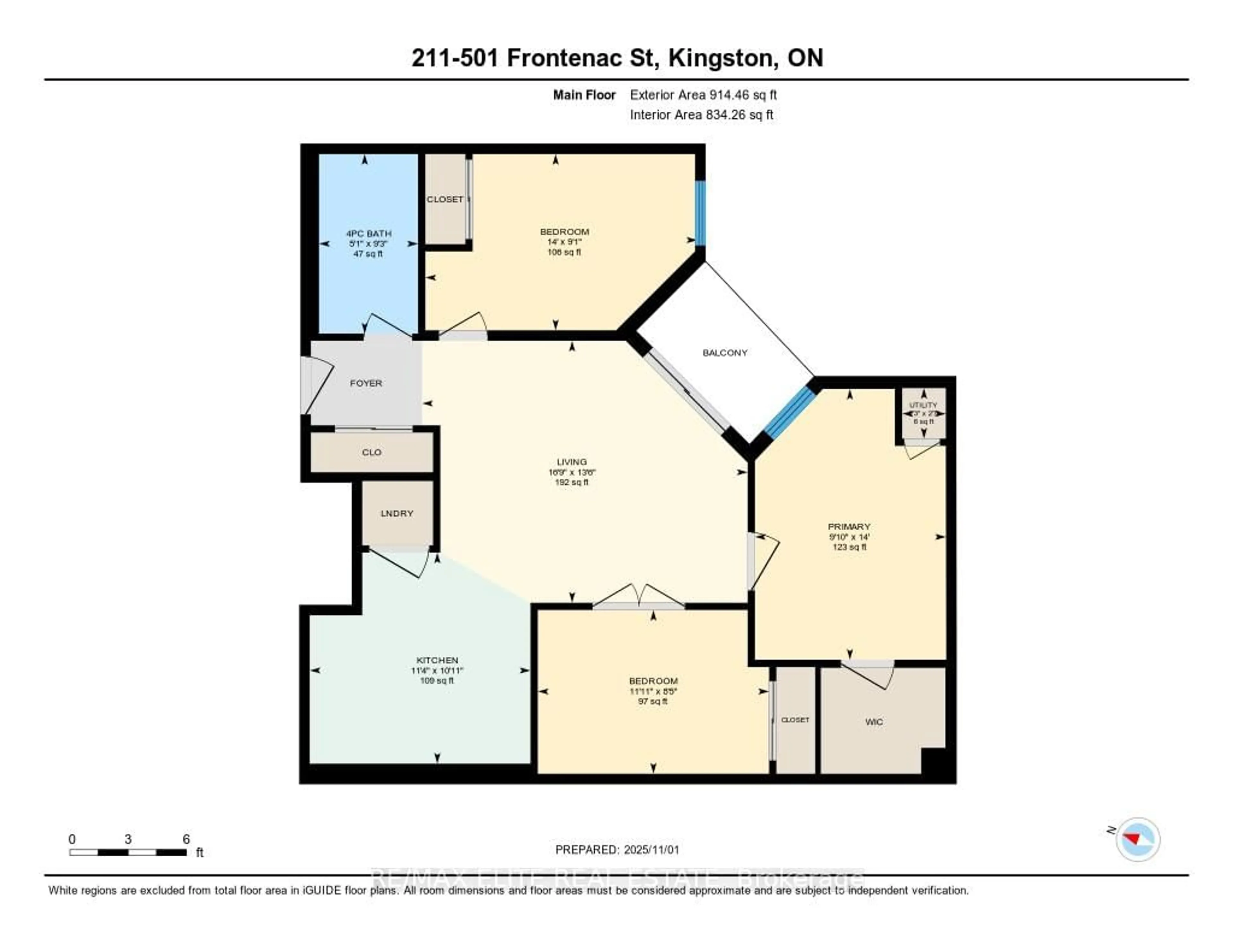Floor plan for 501 Frontenac St #211, Kingston Ontario K7K 4L9