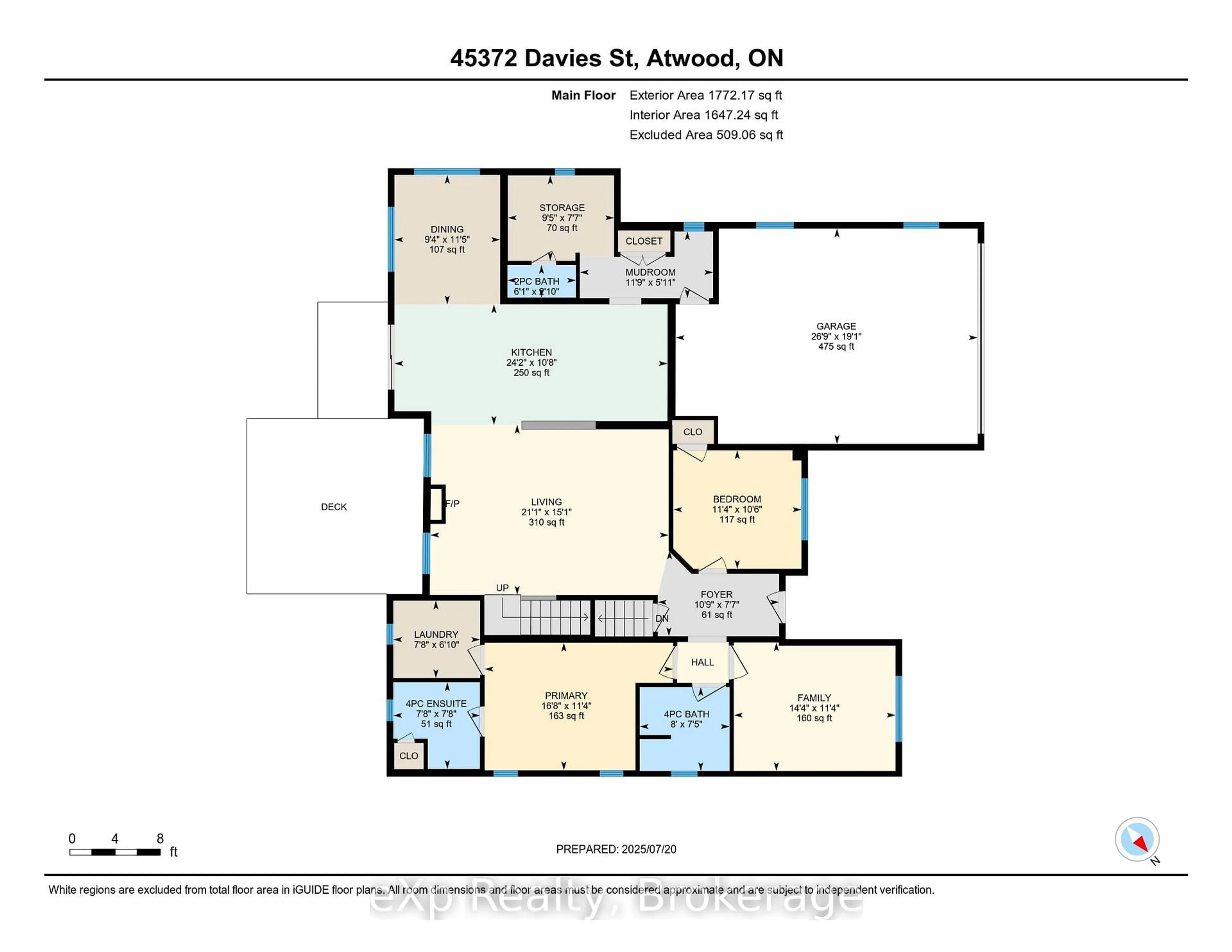 Floor plan for 45372 Davies St, Huron East Ontario N0G 1B0
