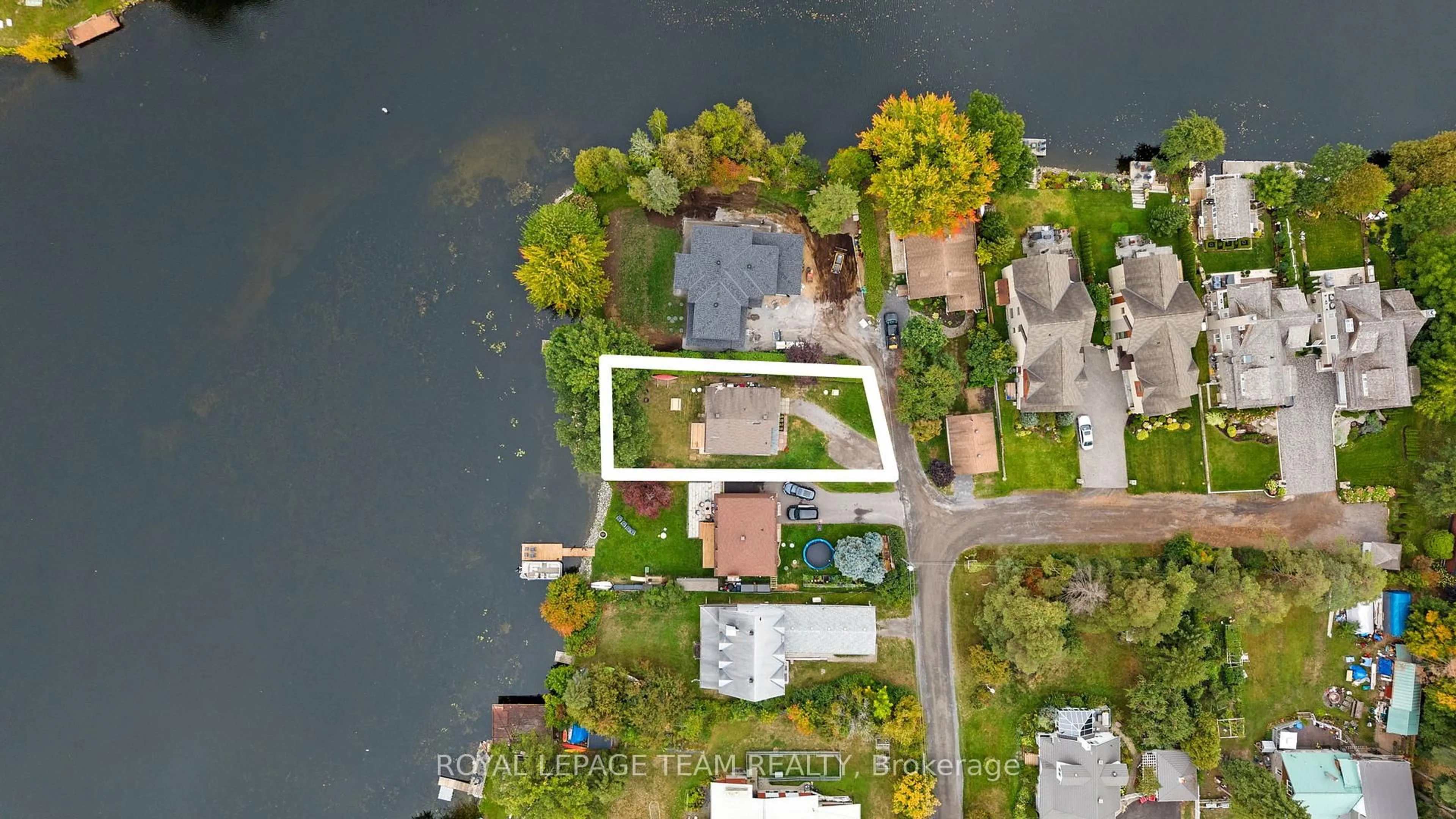 A pic from outside/outdoor area/front of a property/back of a property/a pic from drone, water/lake/river/ocean view for 1119 Firefly Lane, Manotick Ontario K4M 0T6