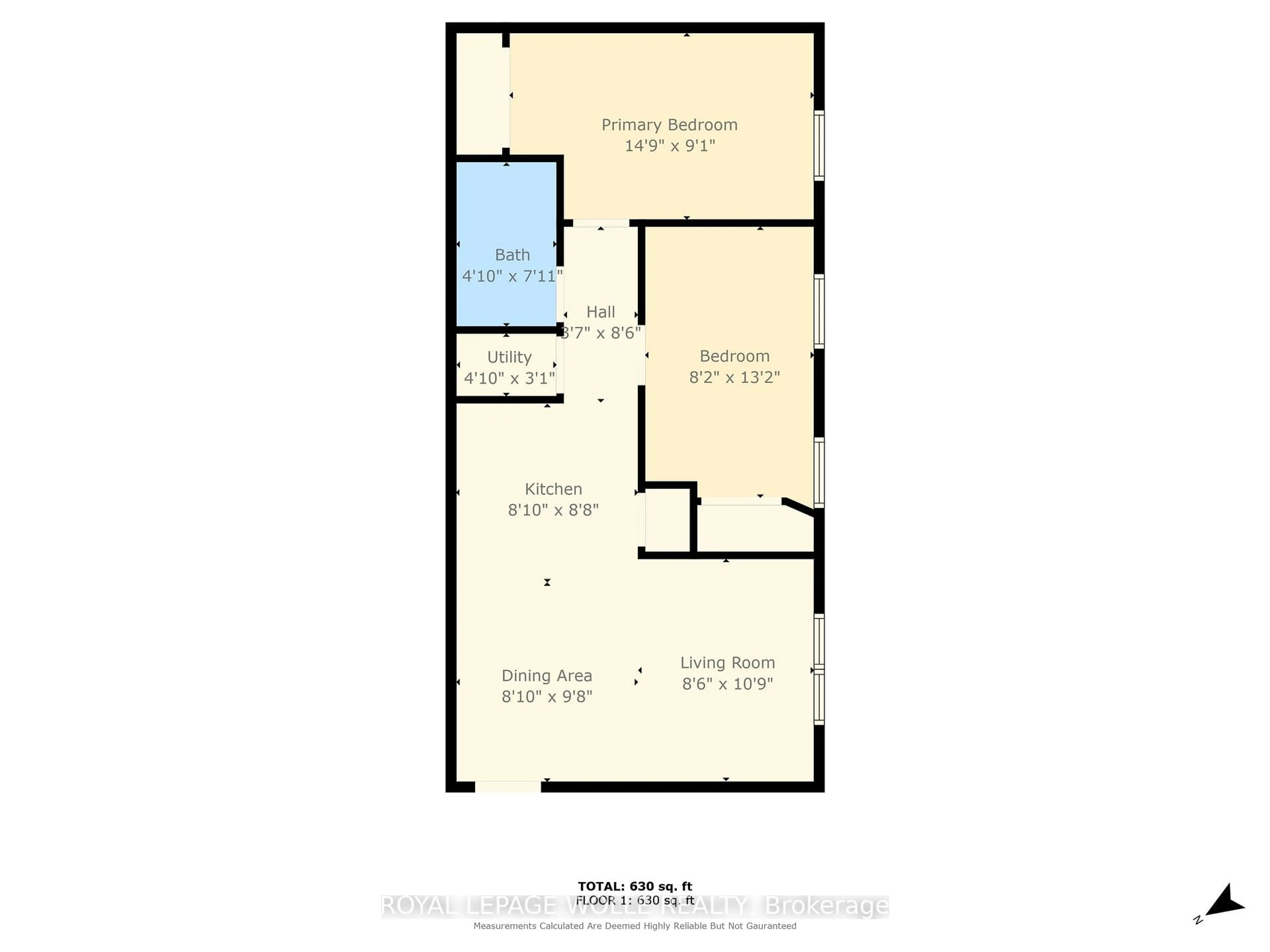 Floor plan for 119 Cedar St #7, Kitchener Ontario N2G 3L6