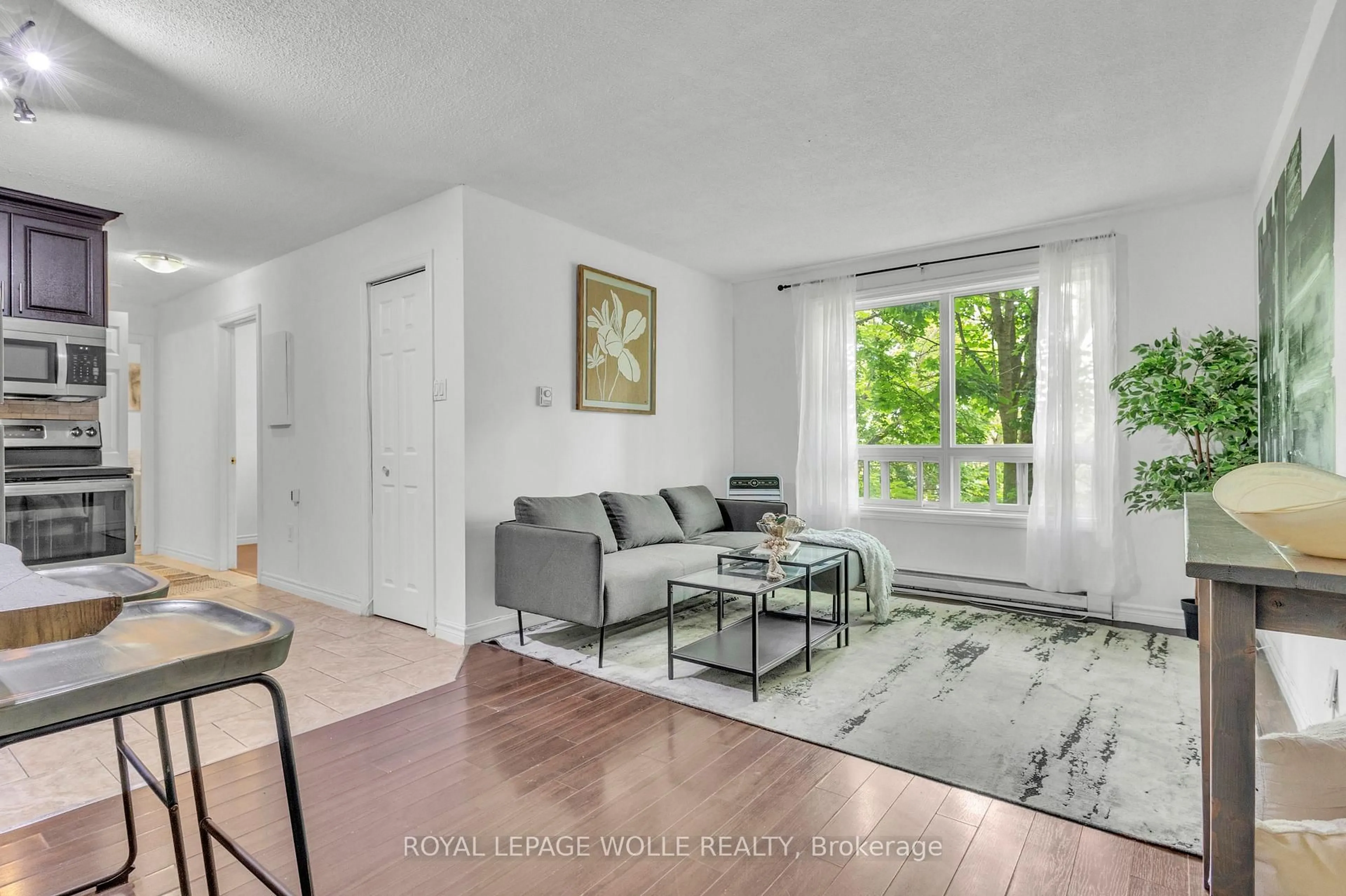 Living room with furniture, unknown for 119 Cedar St #7, Kitchener Ontario N2G 3L6