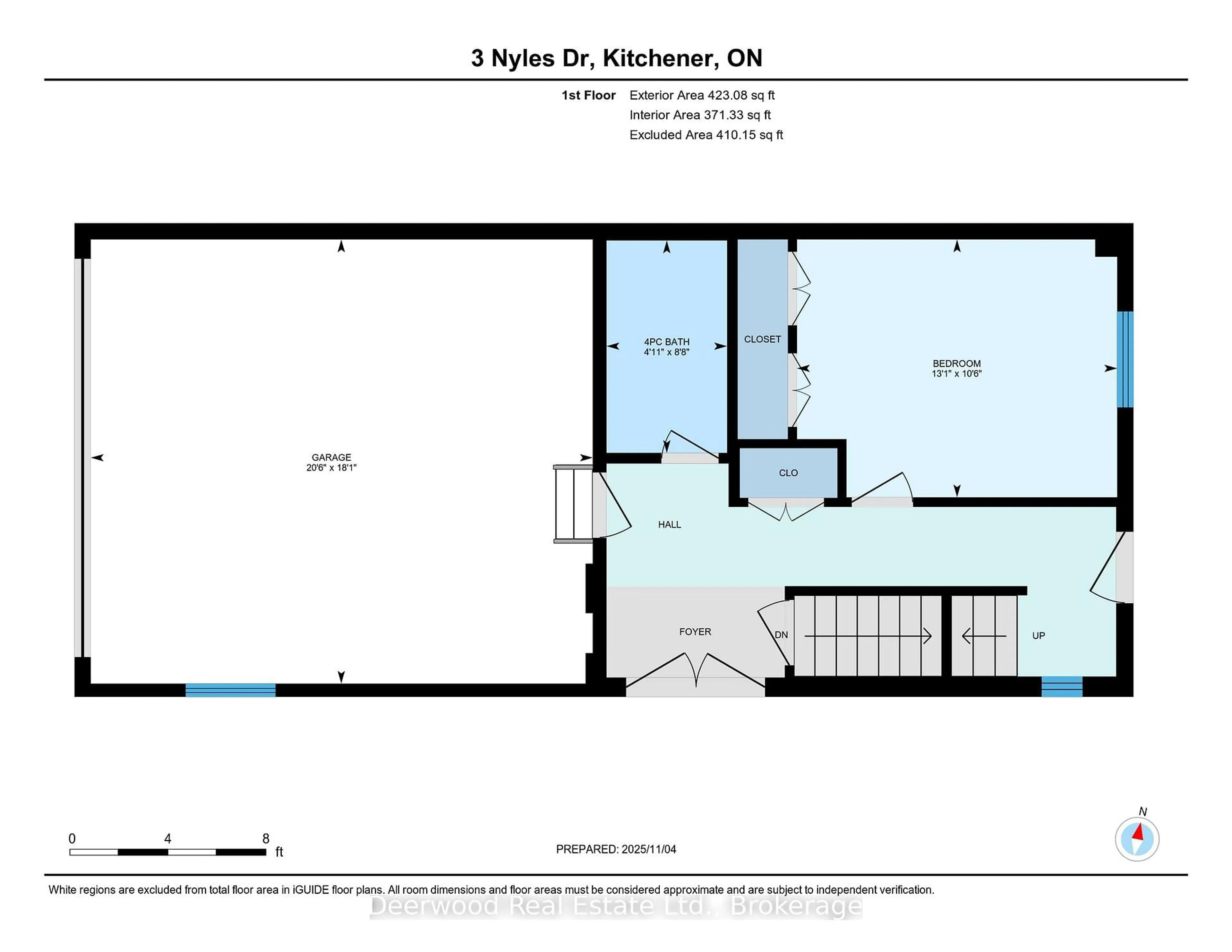 Floor plan for 3 Nyles Dr, Kitchener Ontario N2E 2G1