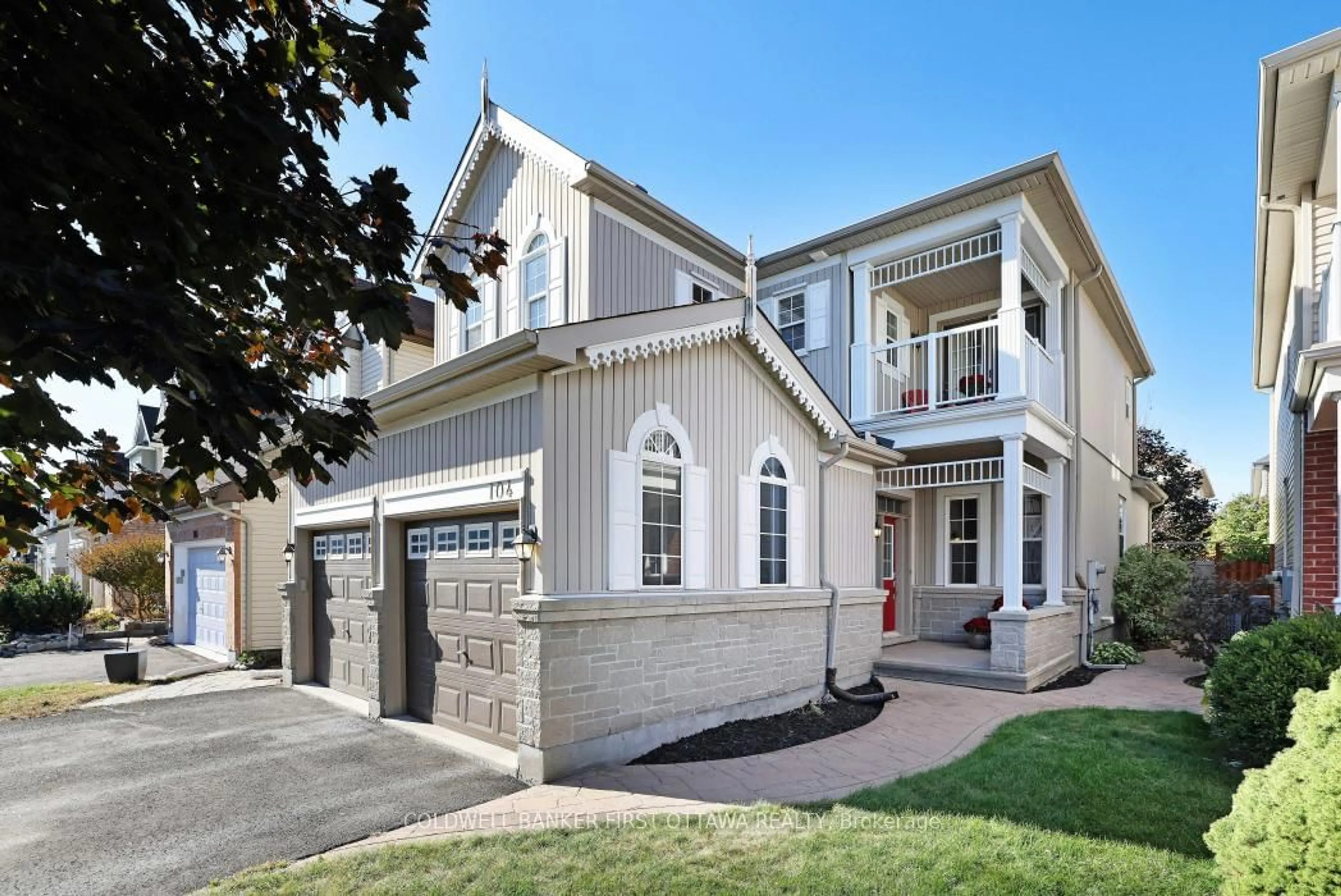 Home with brick exterior material, street for 104 Streamside Cres, Ottawa Ontario K2W 0A9