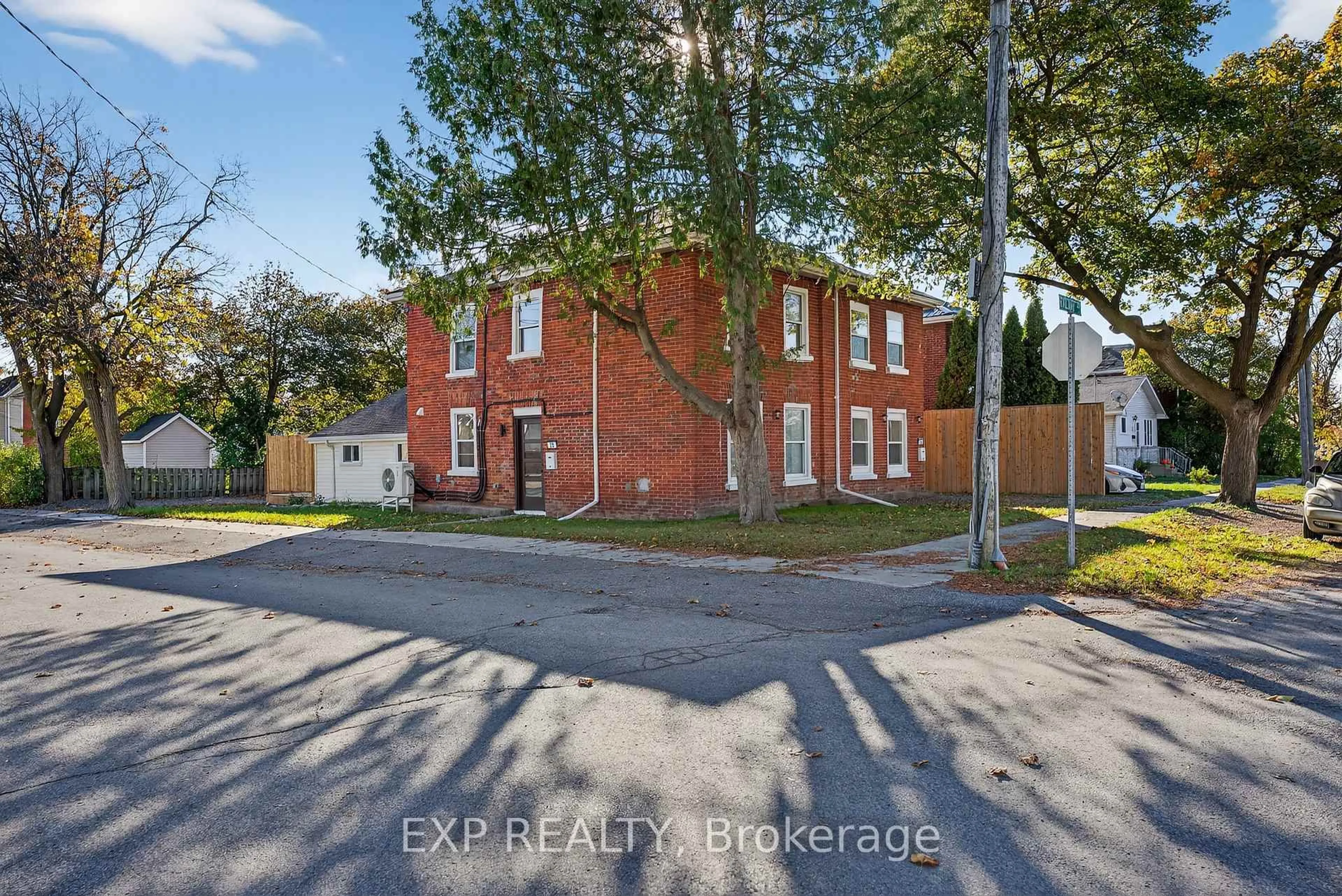 A pic from outside/outdoor area/front of a property/back of a property/a pic from drone, street for 19 & 21 Railway Terr, Belleville Ontario K8N 2R8