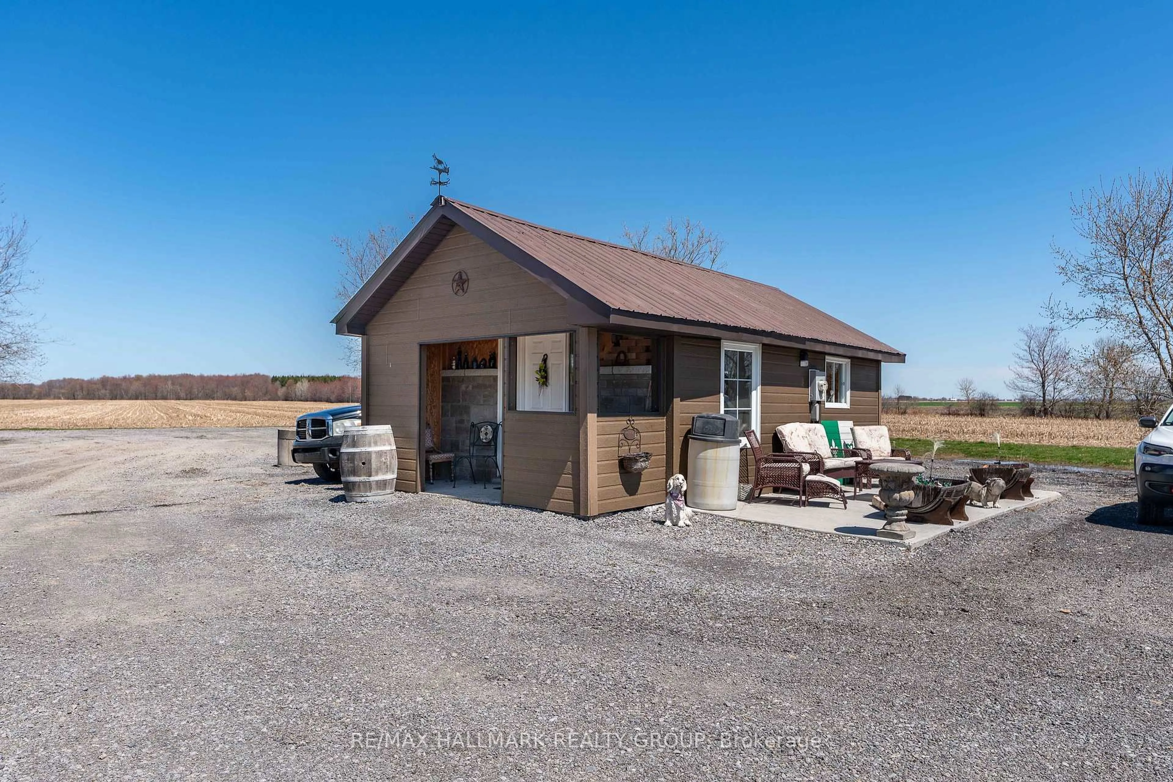 A pic from outside/outdoor area/front of a property/back of a property/a pic from drone, water/lake/river/ocean view for 2421 Concession 8 Rd, The Nation Ontario K0B 1N0