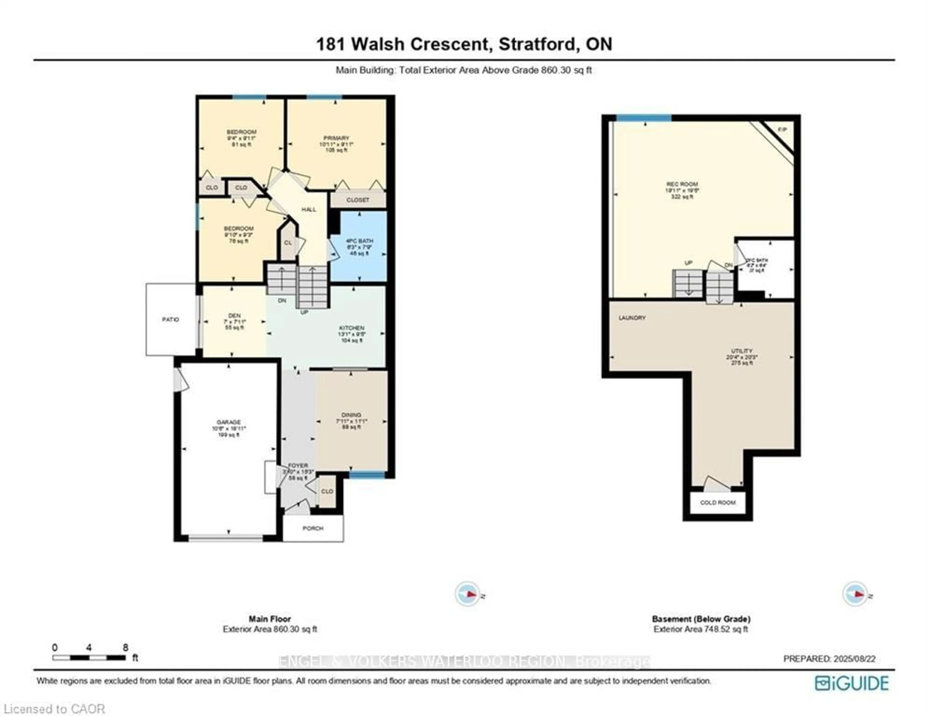 Floor plan for 181 Walsh Cres, Stratford Ontario N5A 7X7