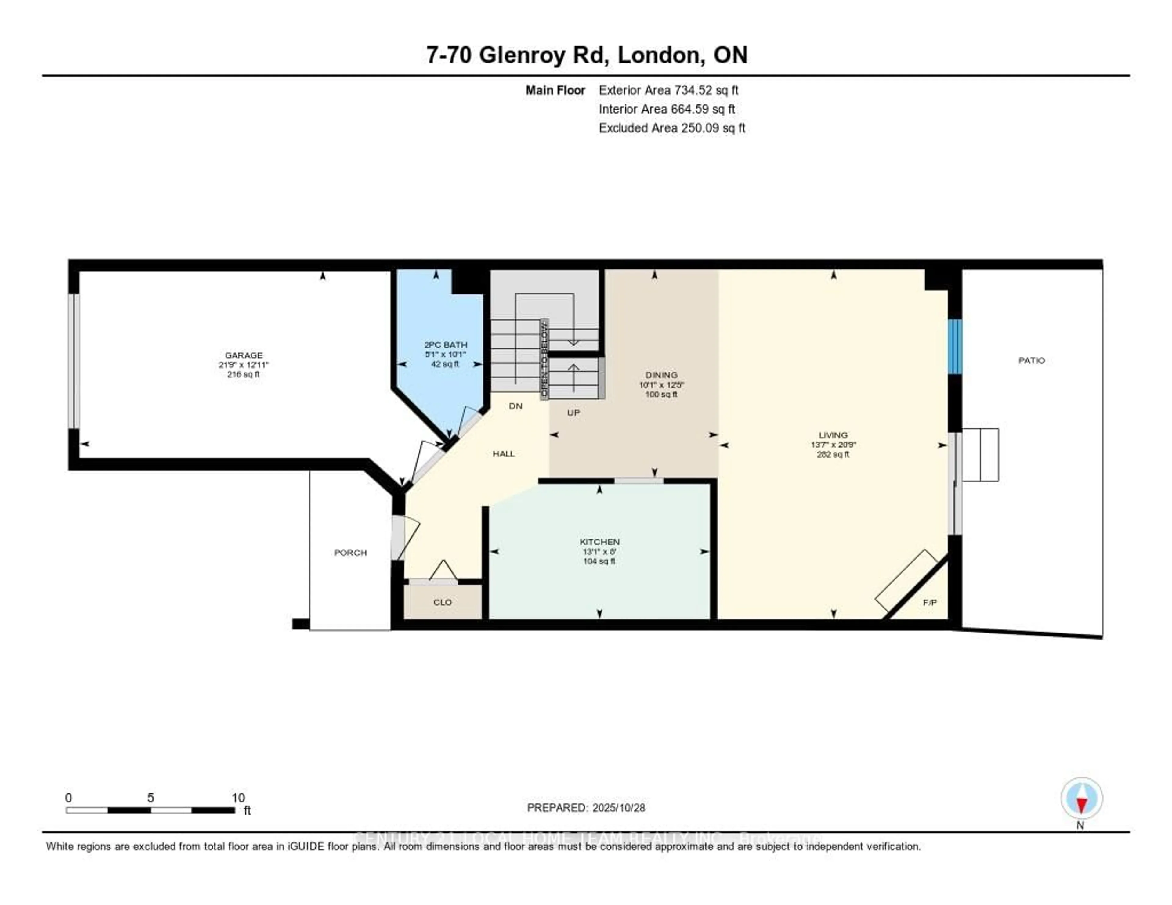 Floor plan for 70 Glenroy Rd #7, London South Ontario N5Z 4W9