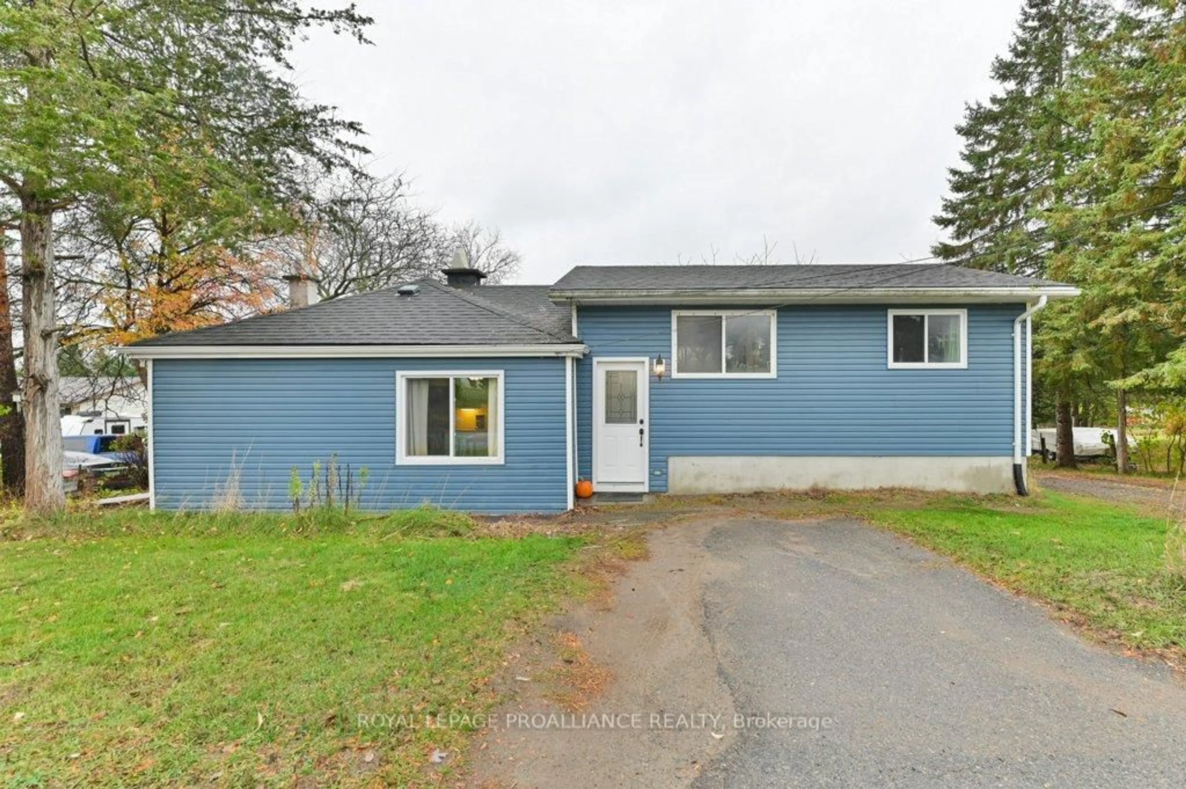 A pic from outside/outdoor area/front of a property/back of a property/a pic from drone, street for 1643 County Road 5, Hastings Ontario K0K 2C0