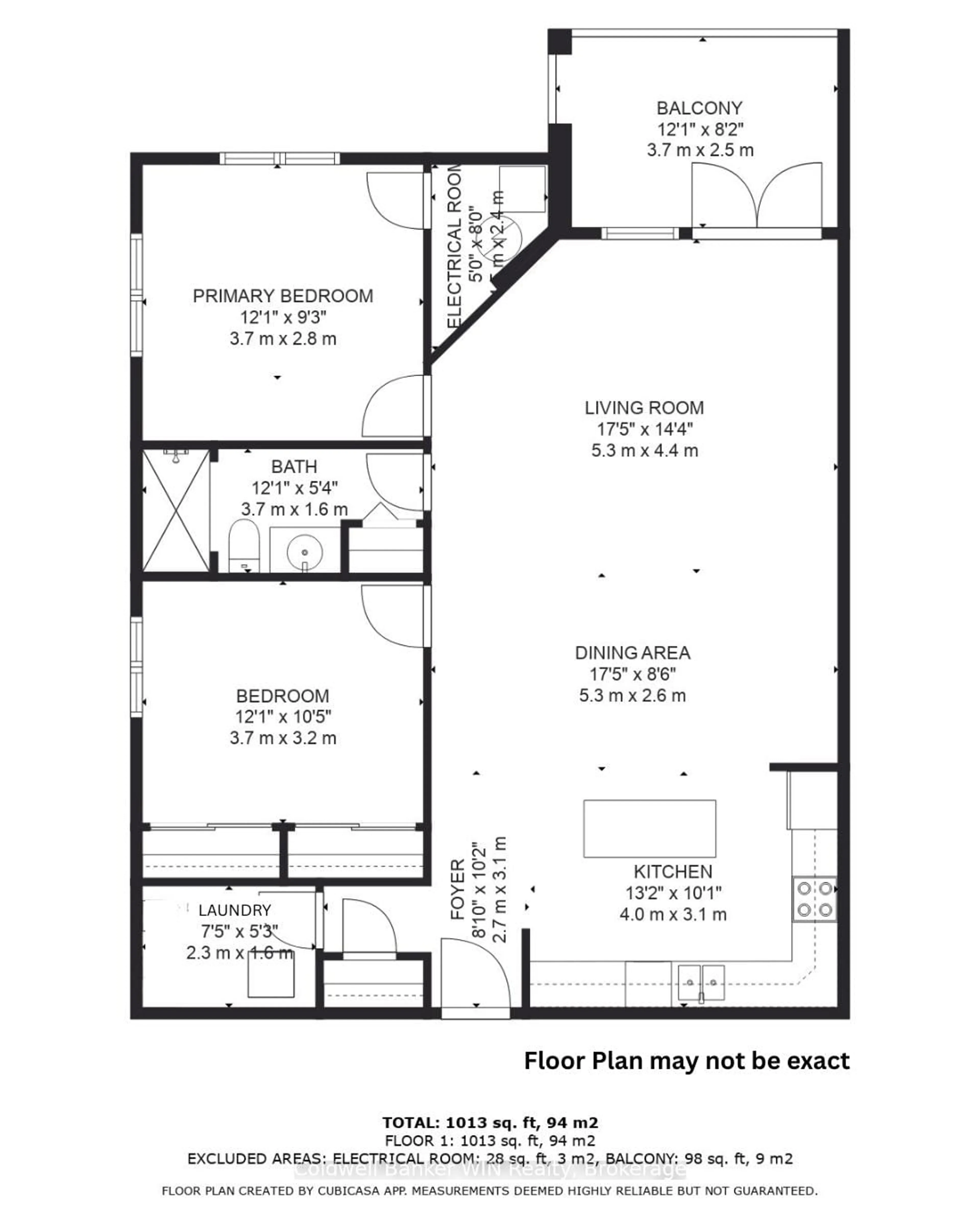 Floor plan for 401 Birmingham St #201, Wellington North Ontario N0G 2L2