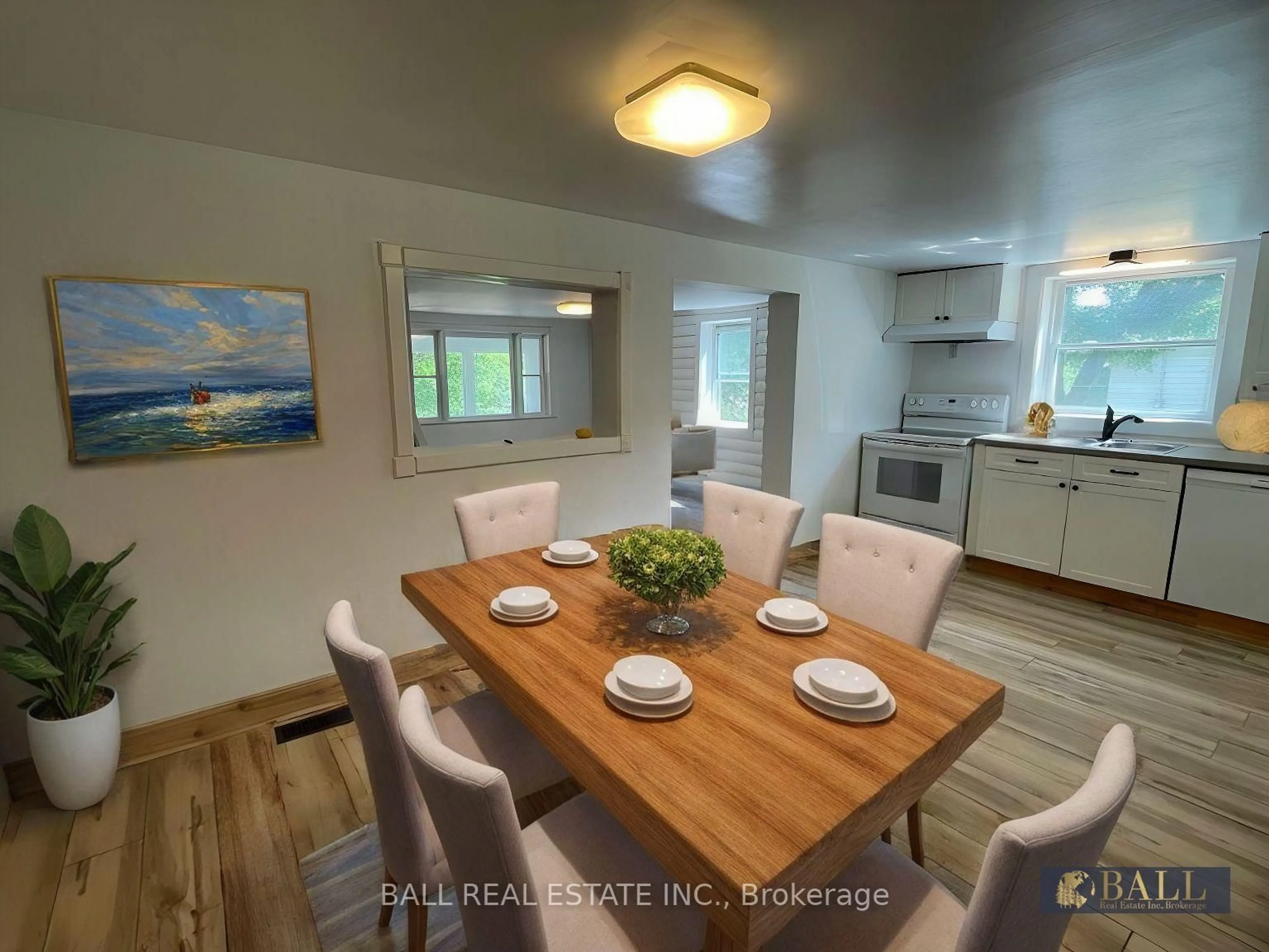 Dining room, wood/laminate floor for 17 Battelle Rd, Bancroft Ontario K0L 1C0