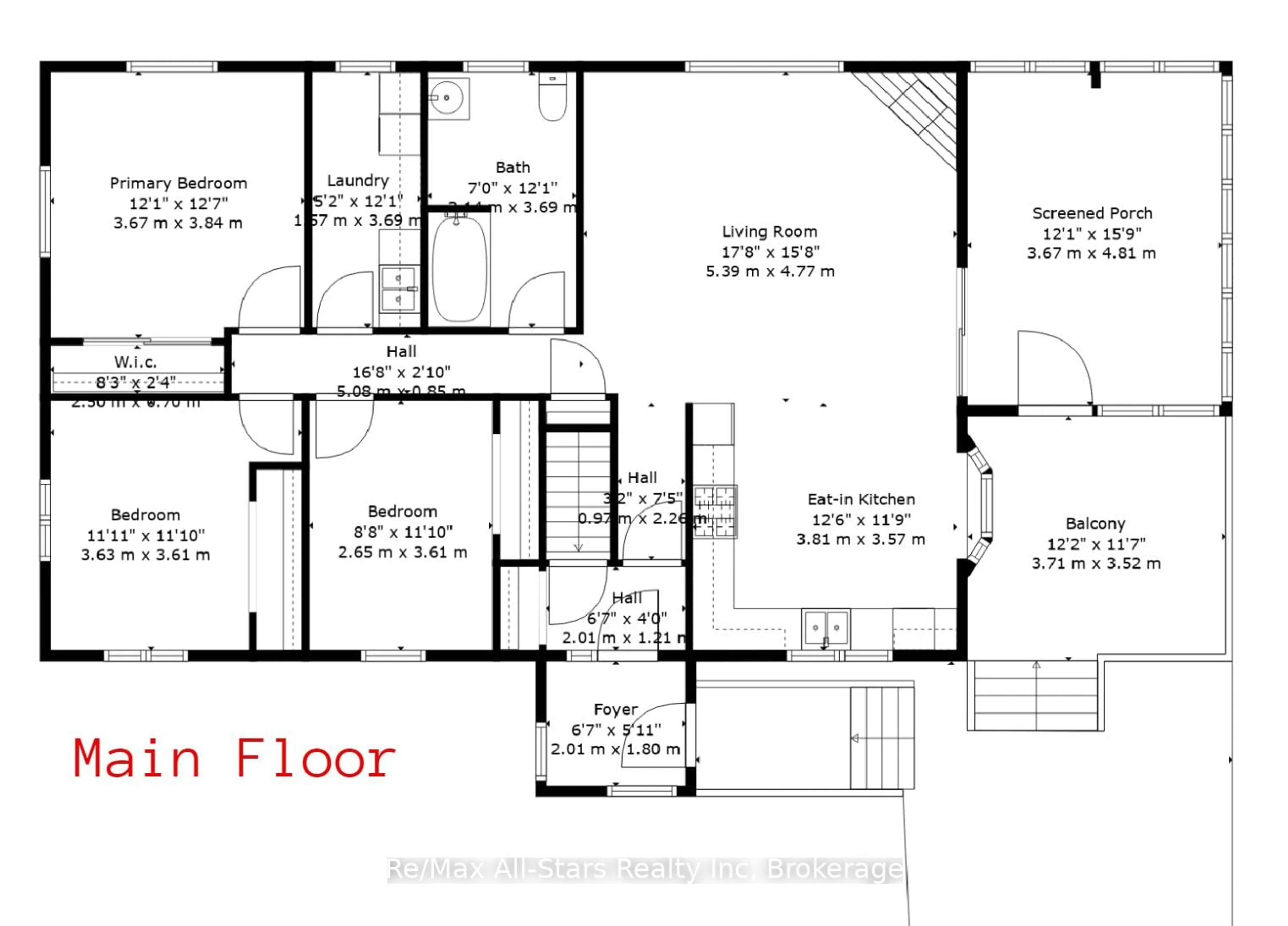 Floor plan for 410 Etwell Rd, Huntsville Ontario P1H 2J2