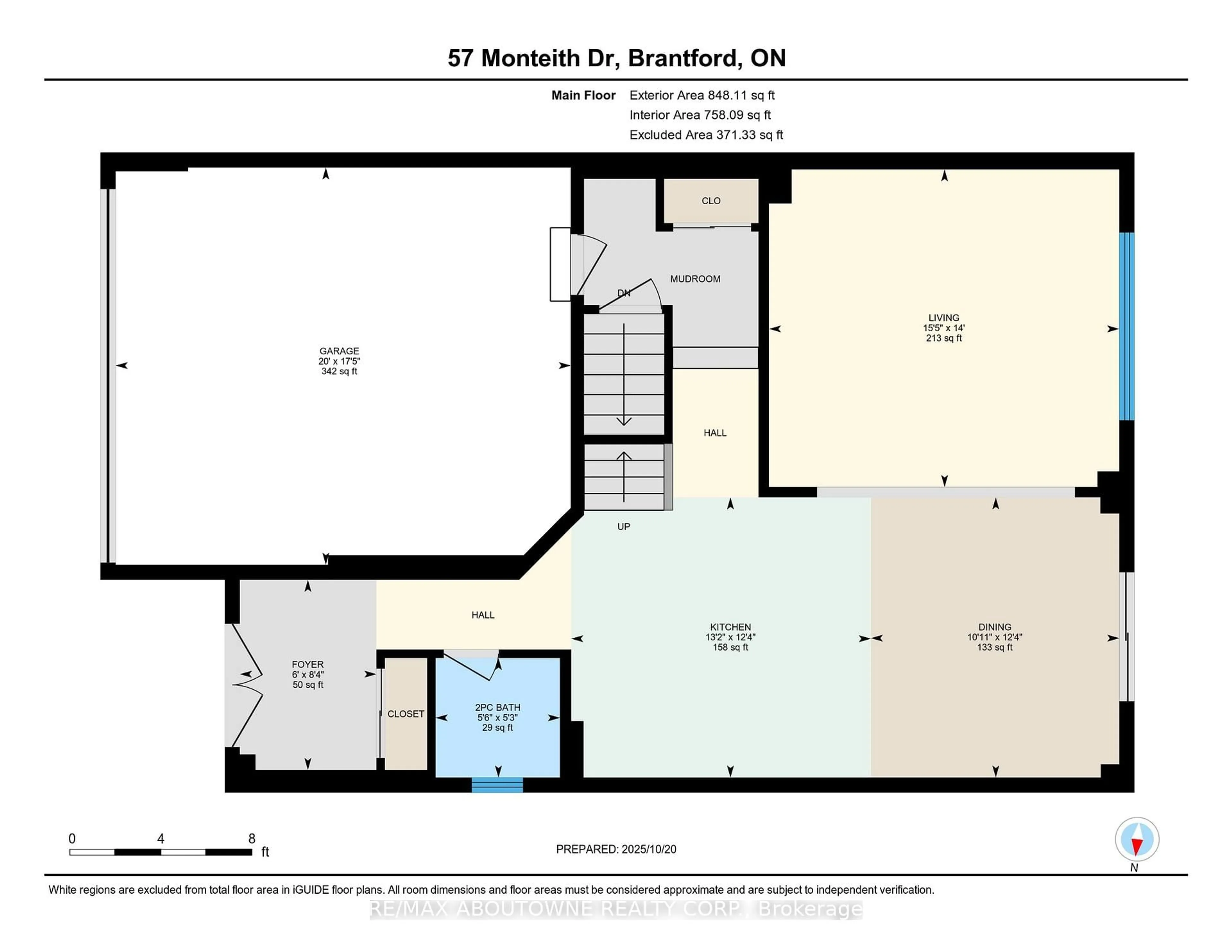 Floor plan for 57 Monteith Dr, Brantford Ontario N3T 0W6