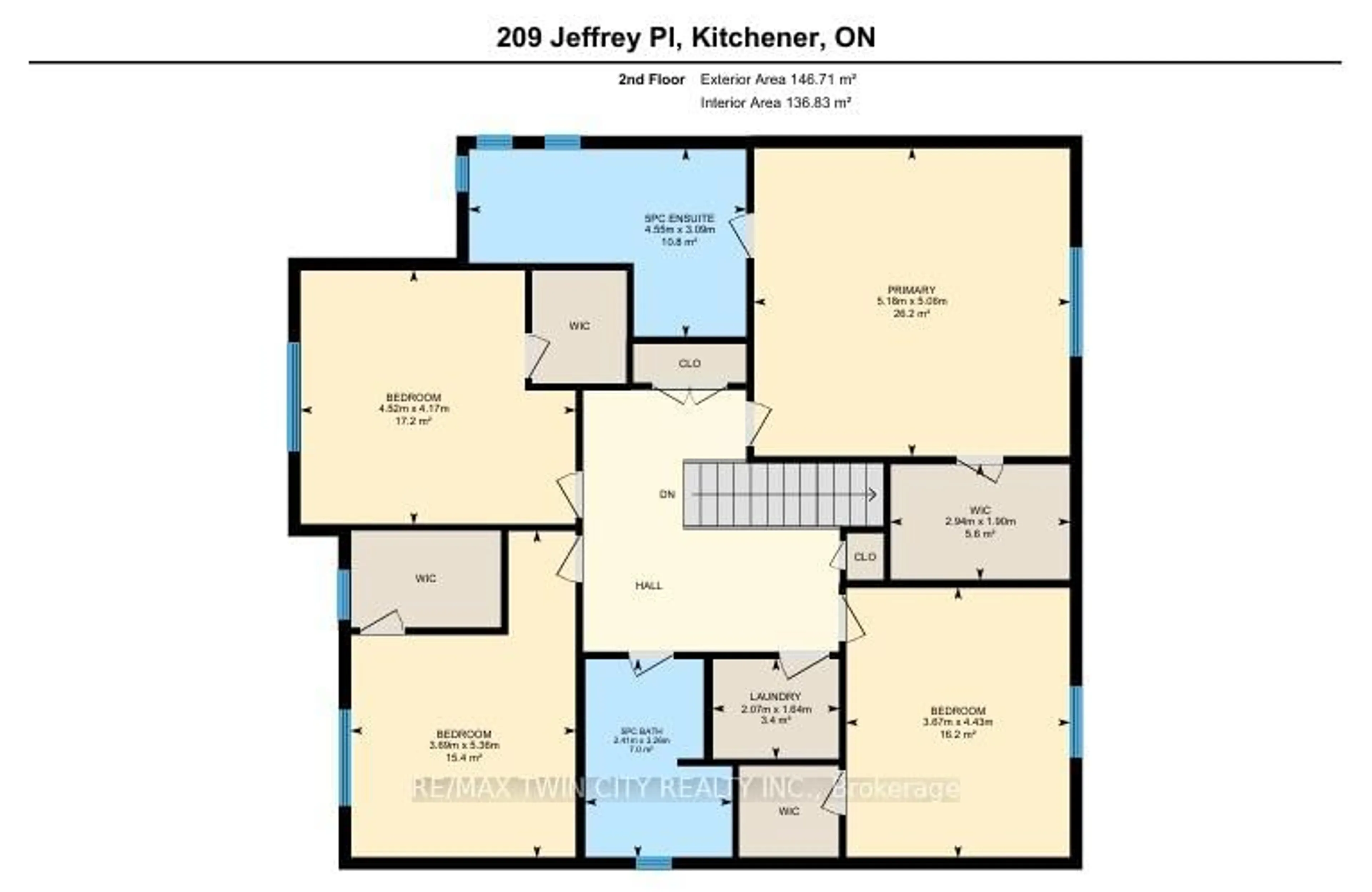Floor plan for 209 Jeffrey Pl, Kitchener Ontario N2C 0C2