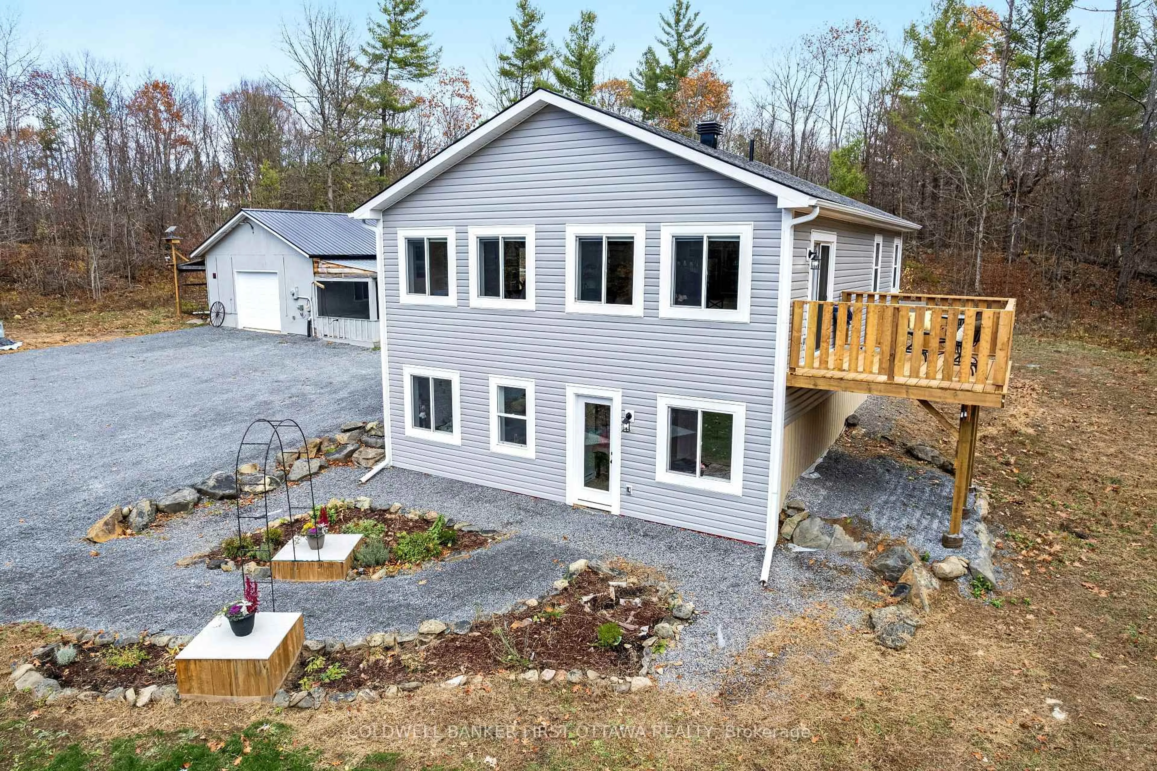 A pic from outside/outdoor area/front of a property/back of a property/a pic from drone, unknown for 946 French Line Rd, Lanark Ontario K0G 1K0