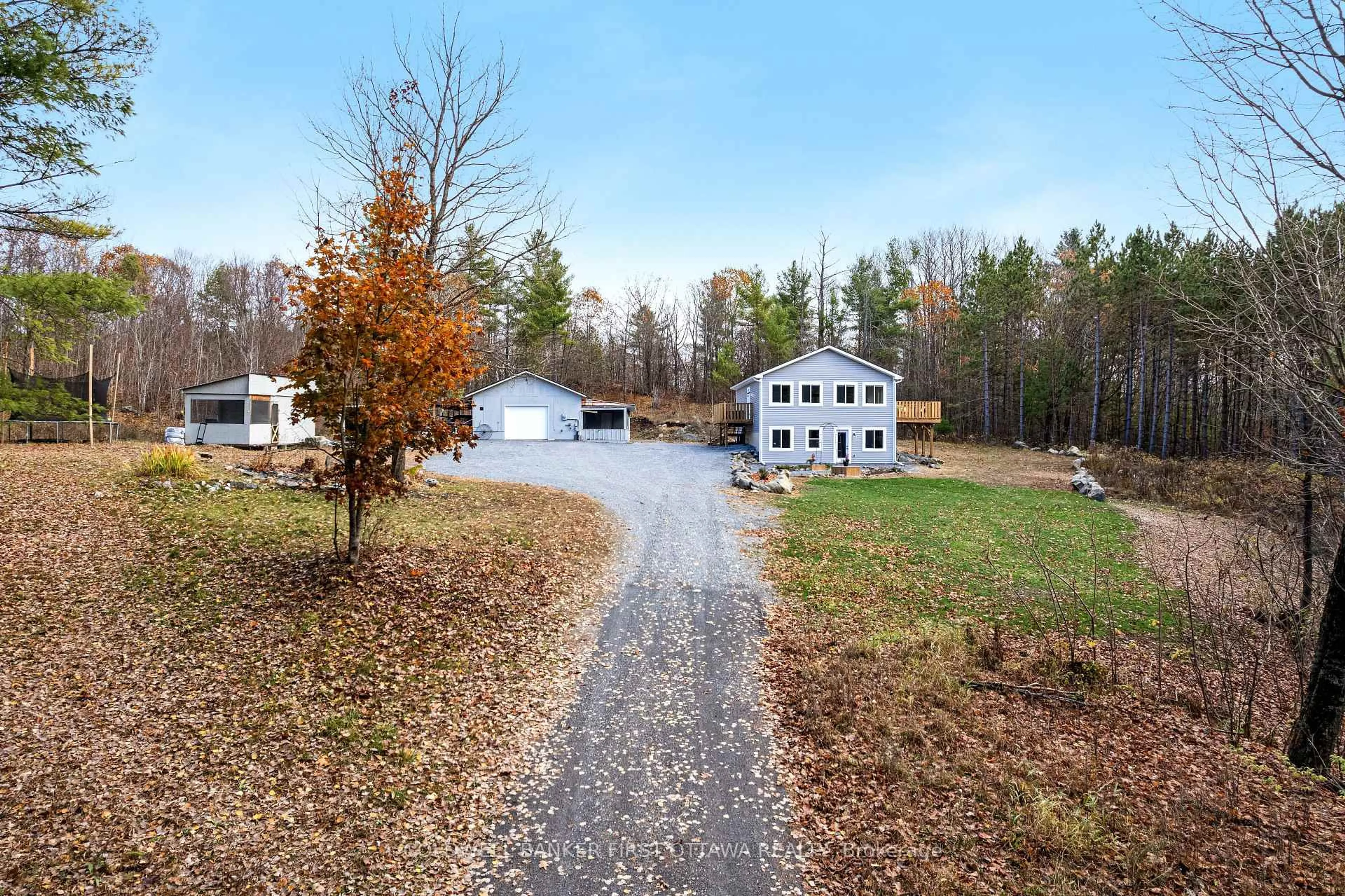 A pic from outside/outdoor area/front of a property/back of a property/a pic from drone, unknown for 946 French Line Rd, Lanark Ontario K0G 1K0
